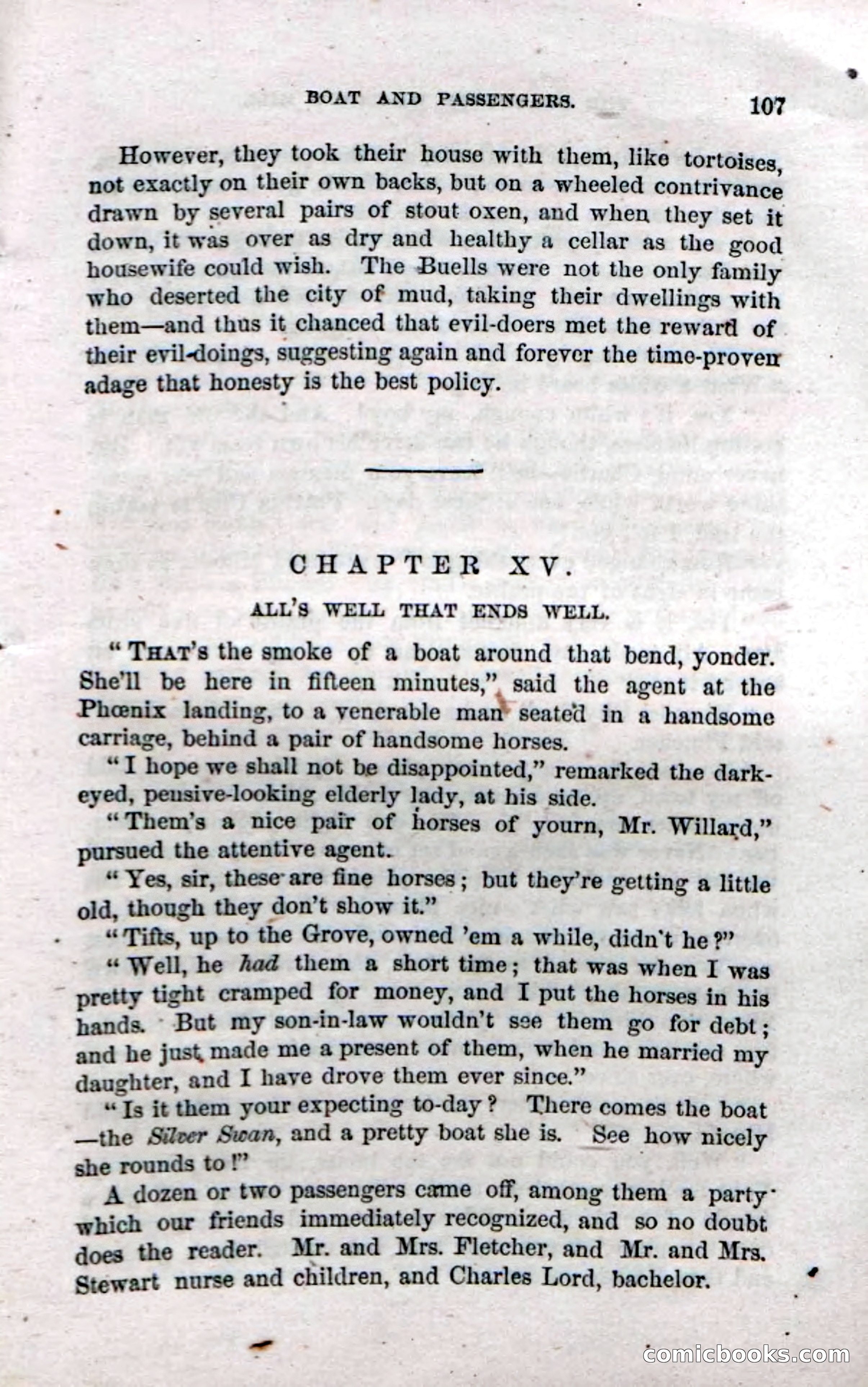 Beadle's Dime Novels No. 35: East and West — page 107 of 114
