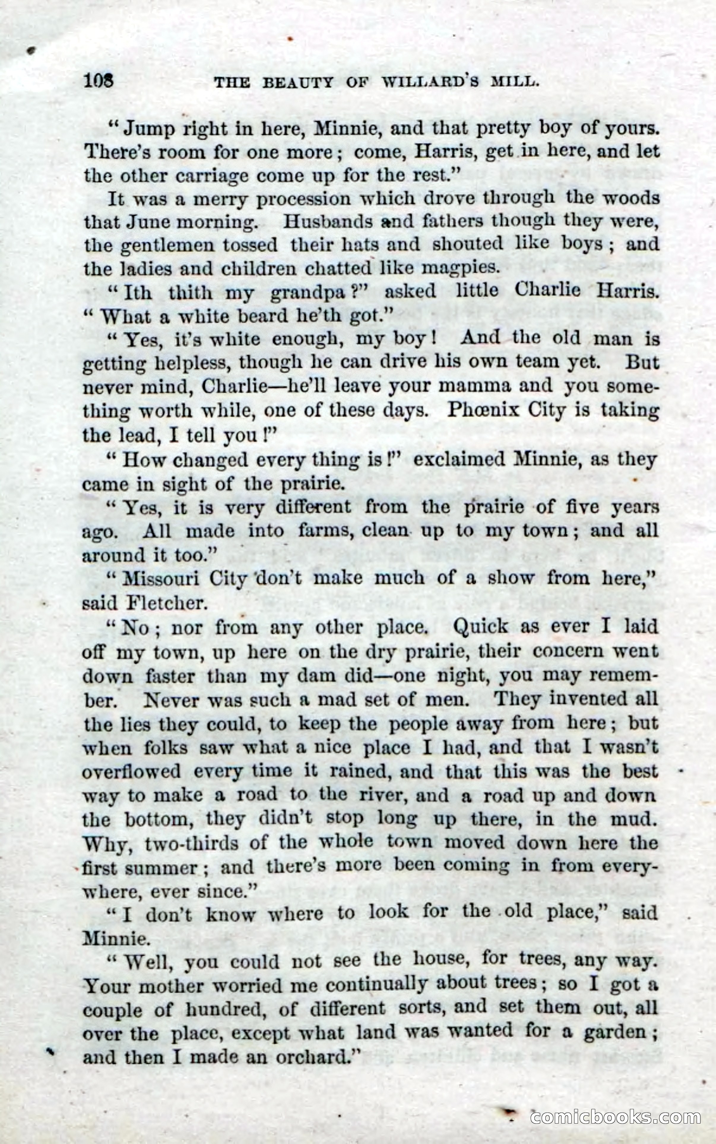 Beadle's Dime Novels No. 35: East and West — page 108 of 114