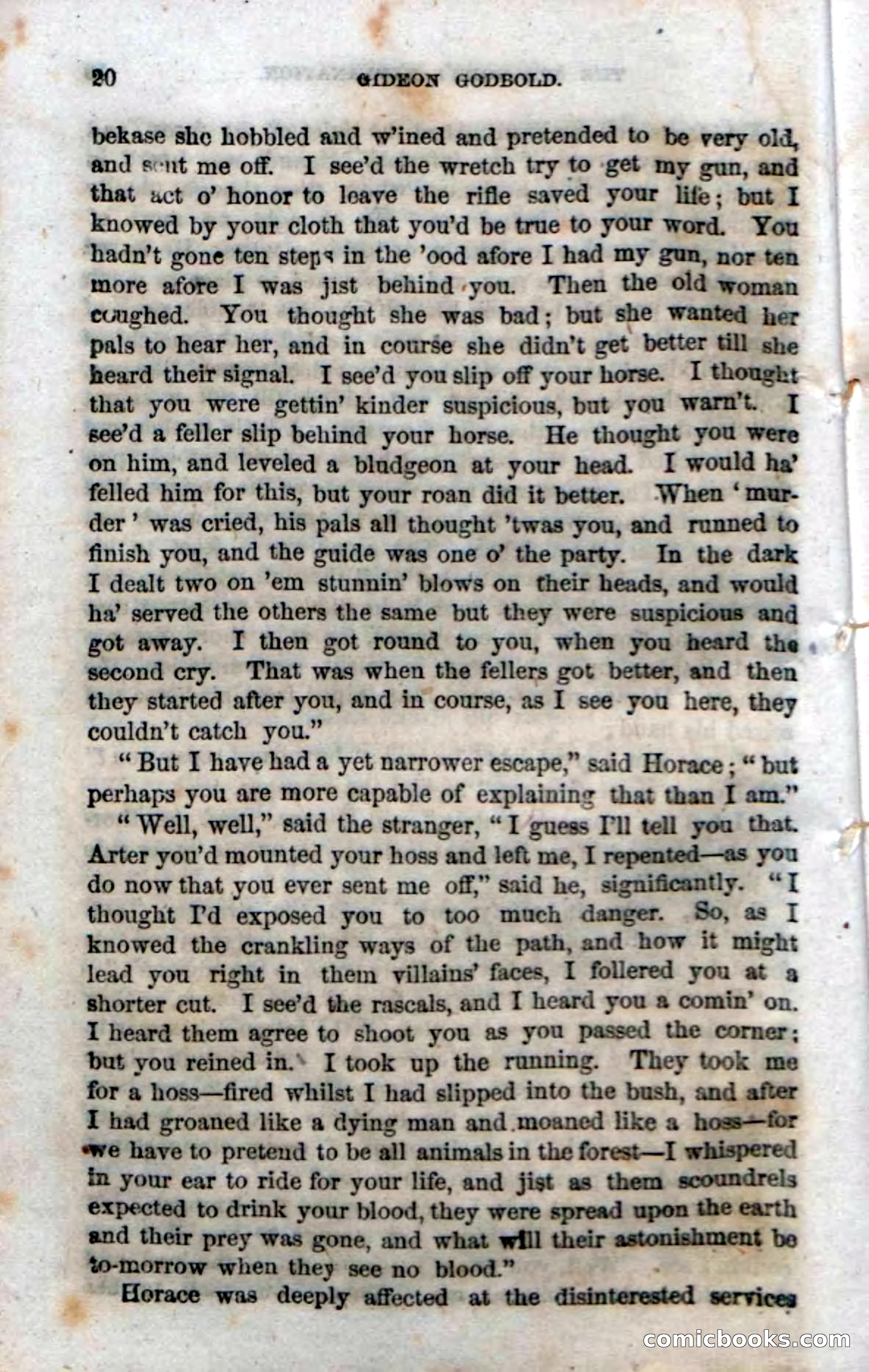 Beadle's Dime Novels No. 37: Godbold, the Spy — page 22 of 130