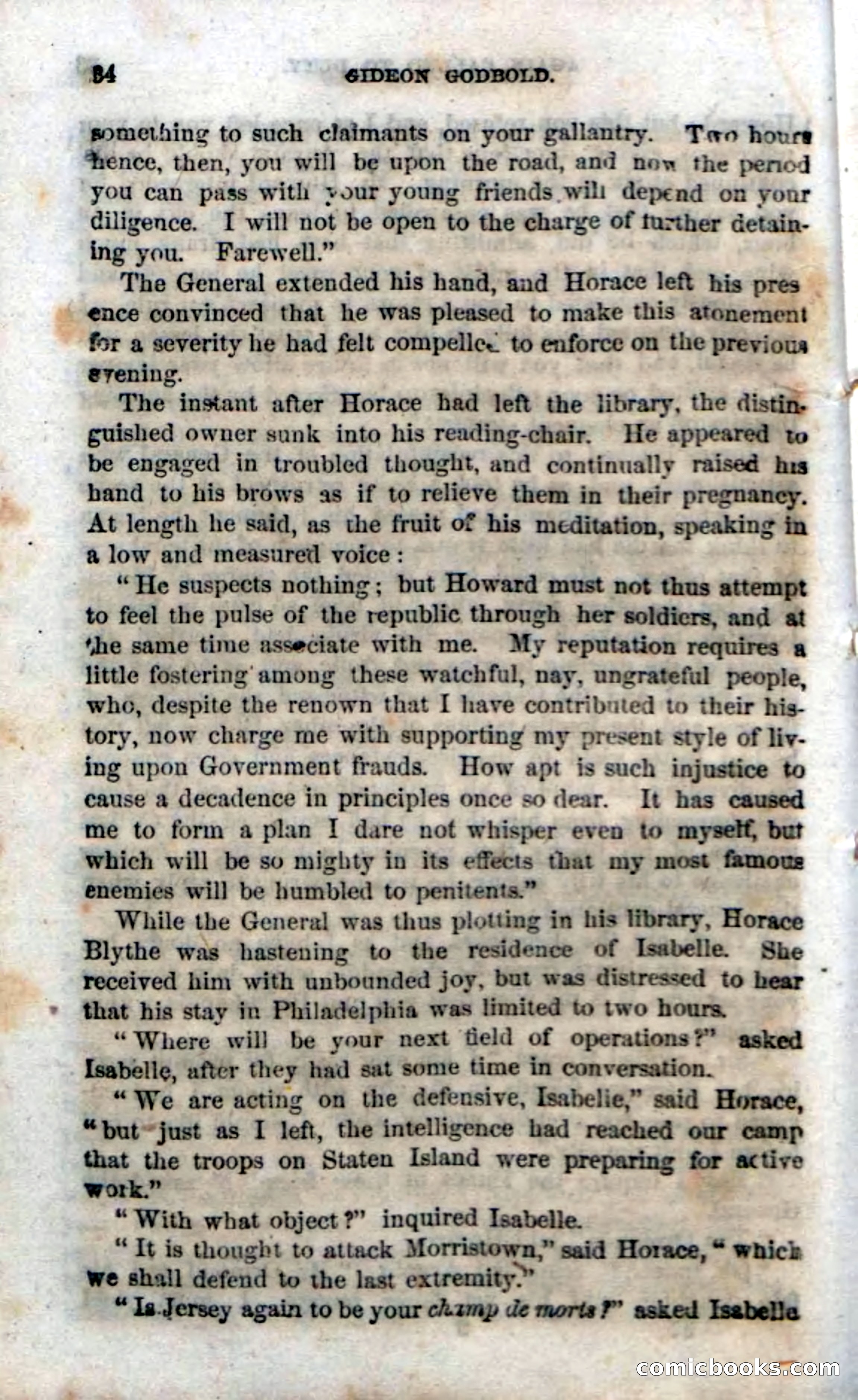 Beadle's Dime Novels No. 37: Godbold, the Spy — page 36 of 130