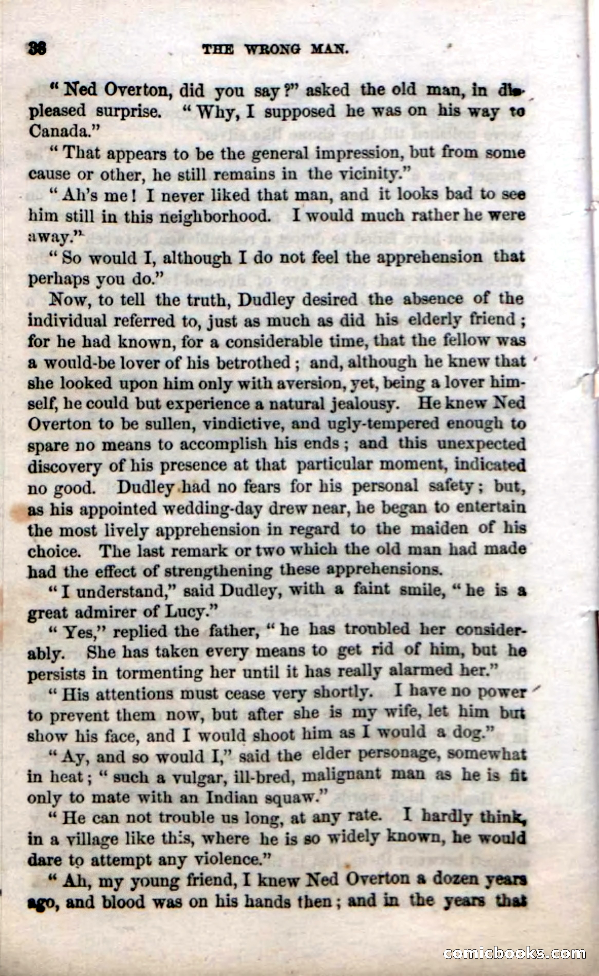 Beadle's Dime Novels No. 38: The Wrong Man — page 36 of 120