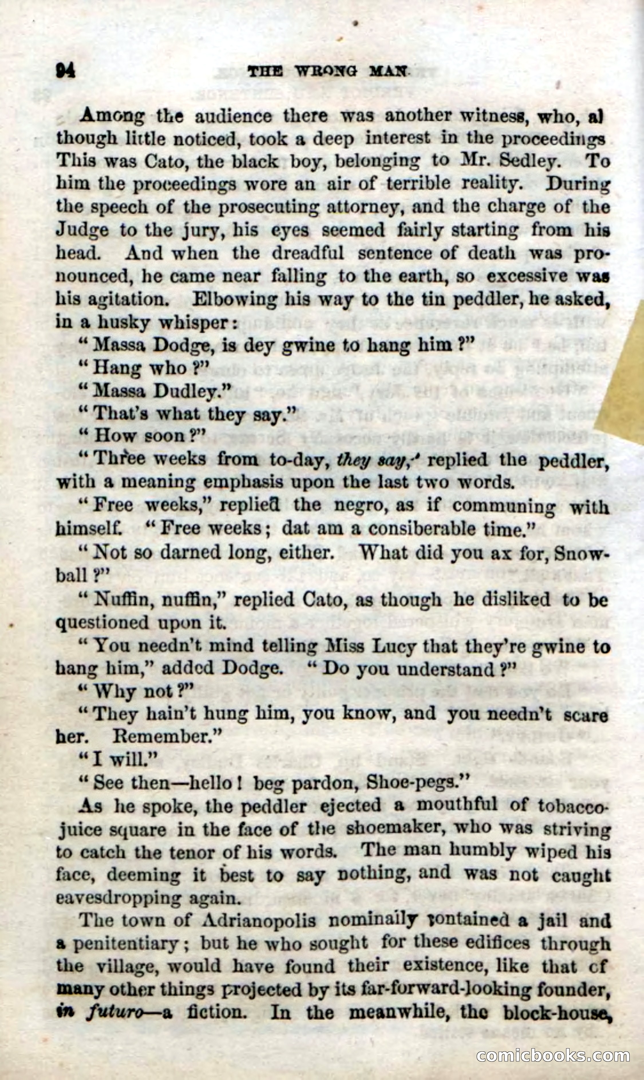 Beadle's Dime Novels No. 38: The Wrong Man — page 92 of 120