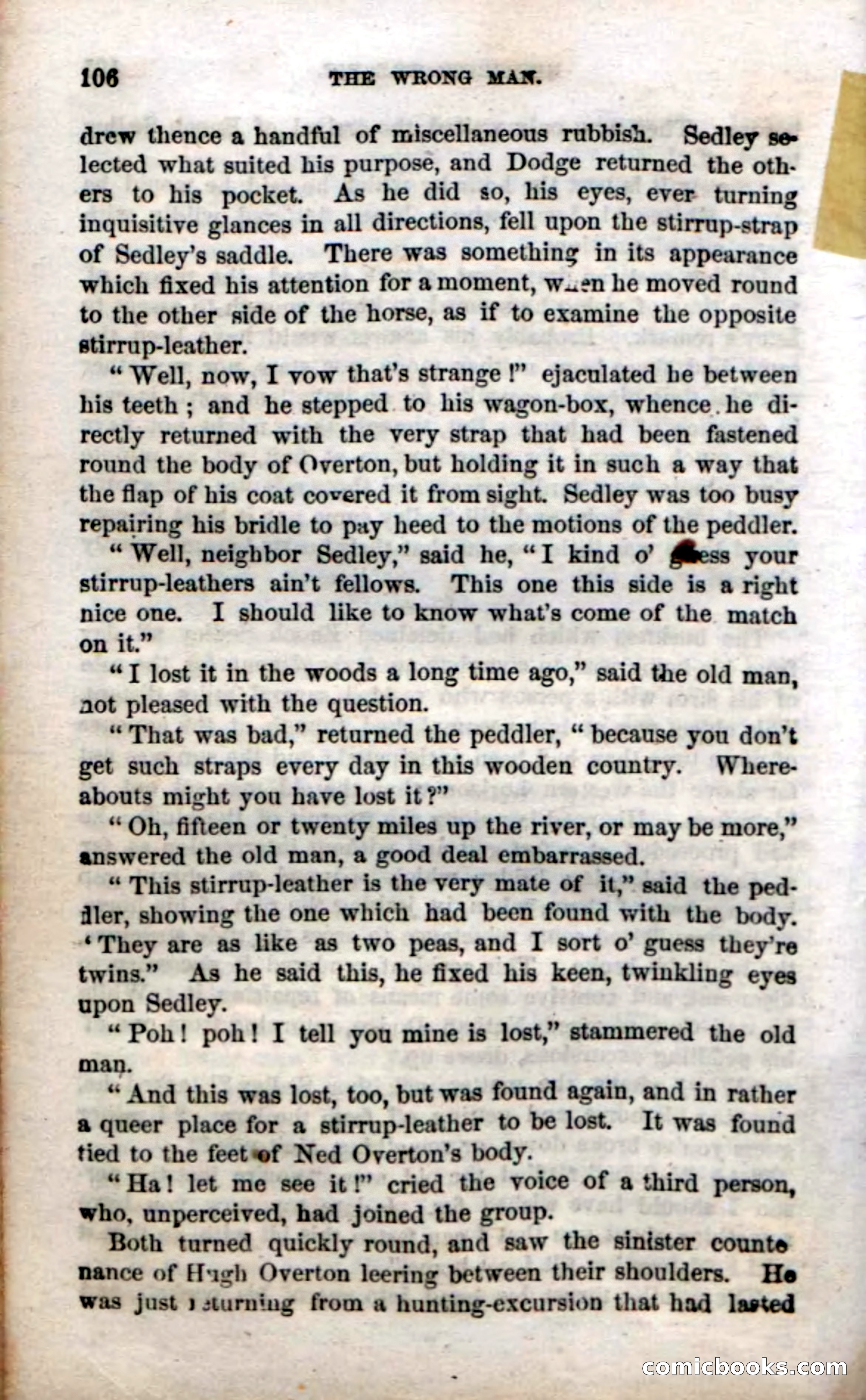 Beadle's Dime Novels No. 38: The Wrong Man — page 104 of 120