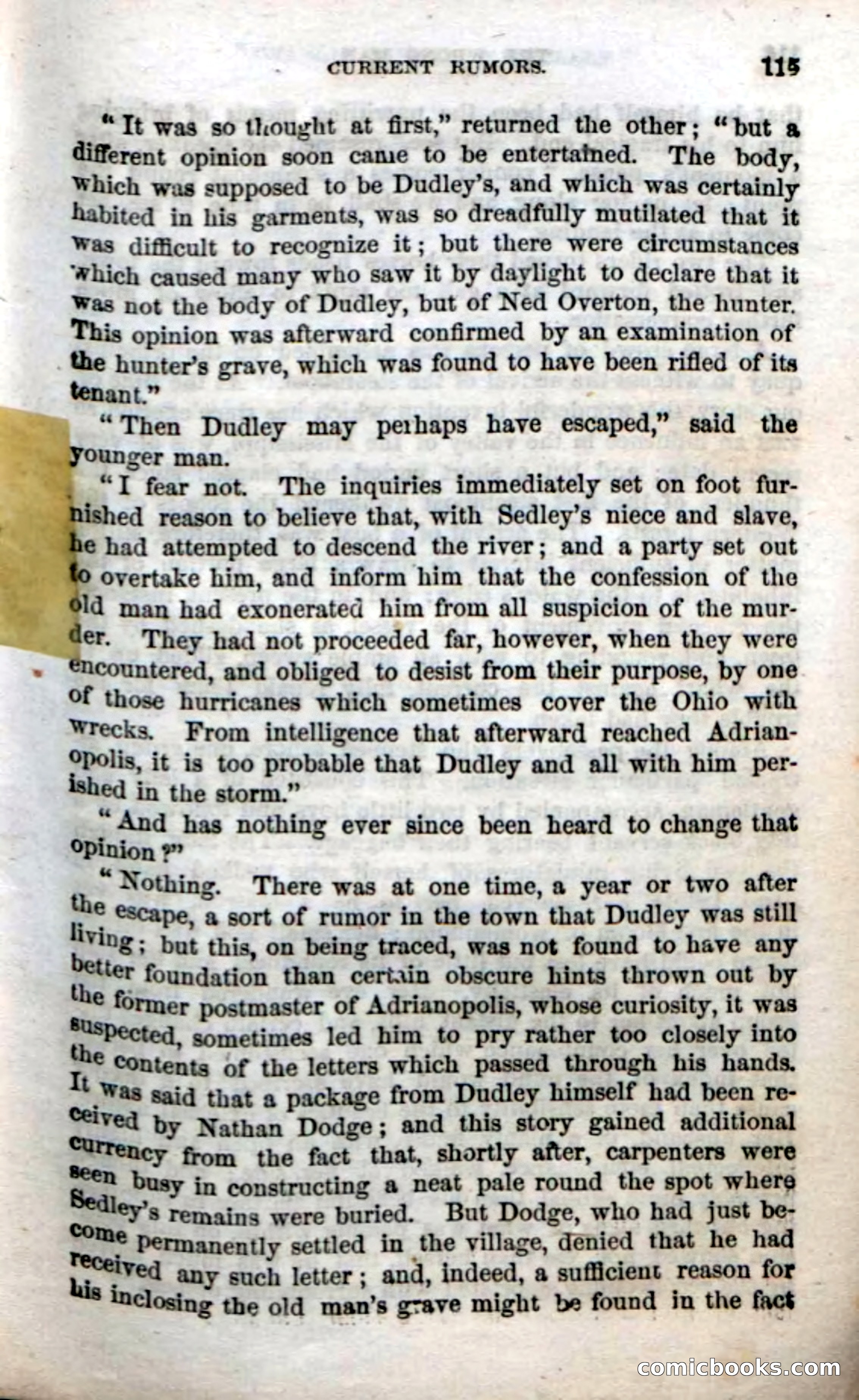 Beadle's Dime Novels No. 38: The Wrong Man — page 113 of 120