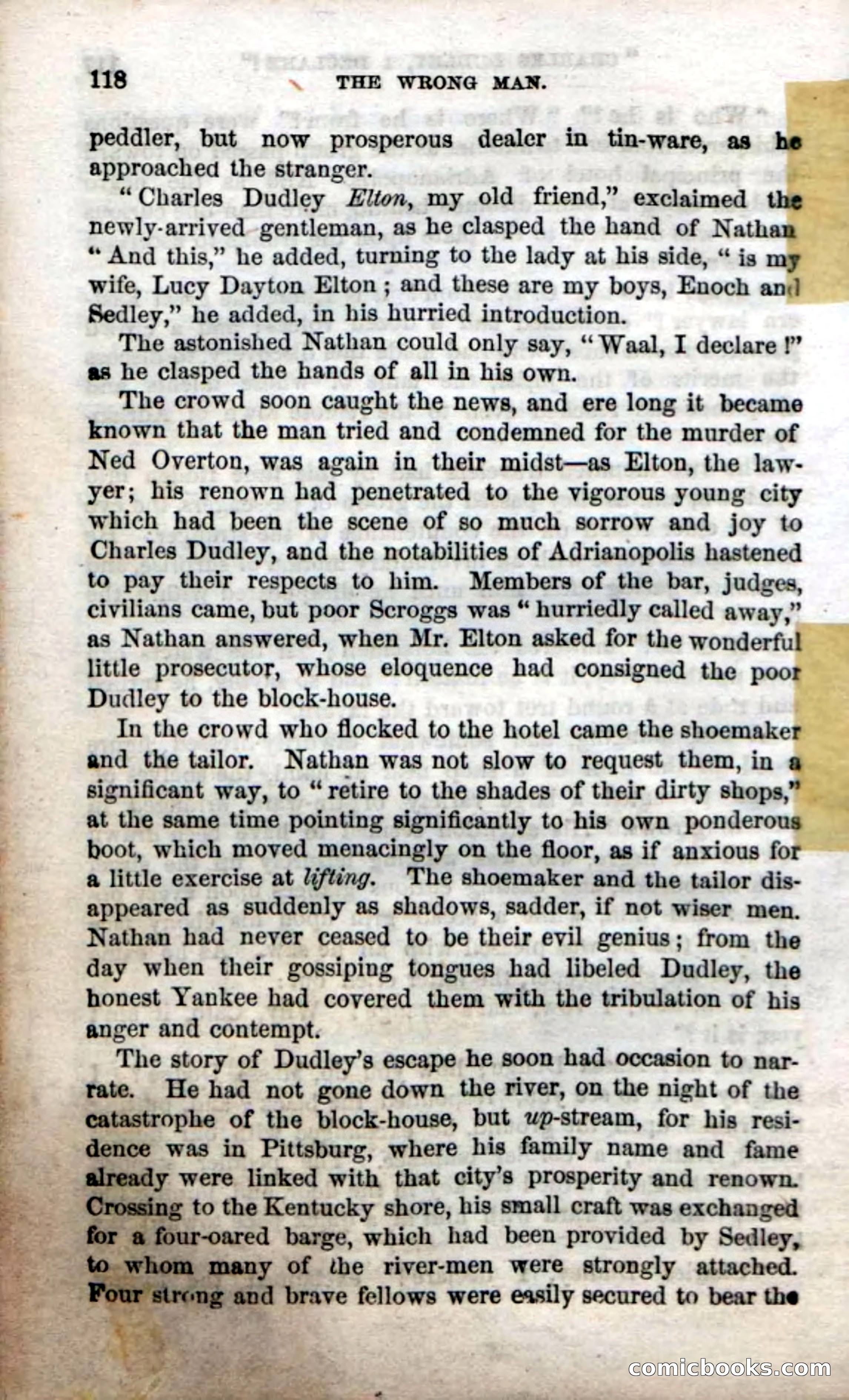 Beadle's Dime Novels No. 38: The Wrong Man — page 116 of 120