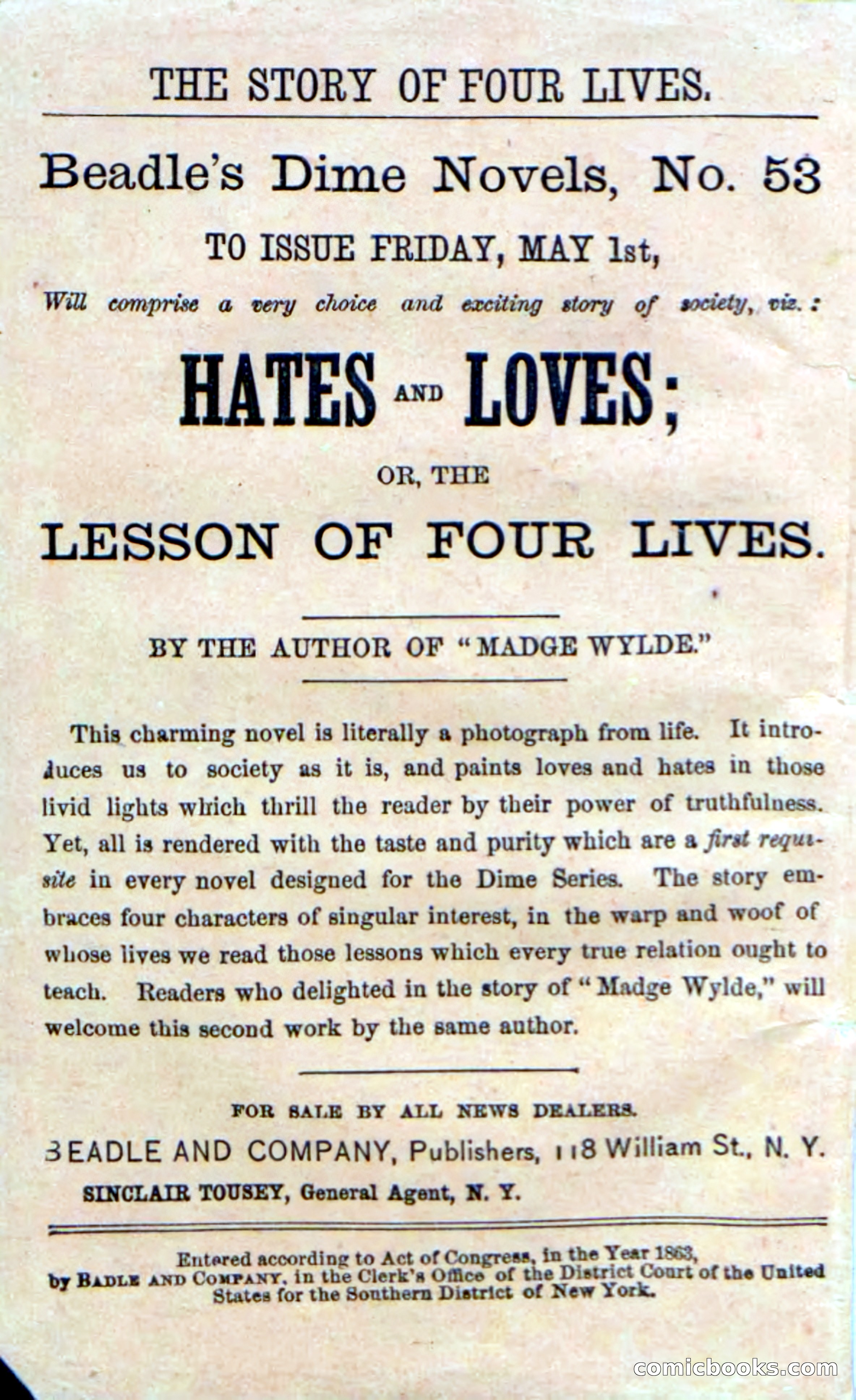 Beadle's Dime Novels No. 47: Tim Bumble's Charge — page 2 of 100
