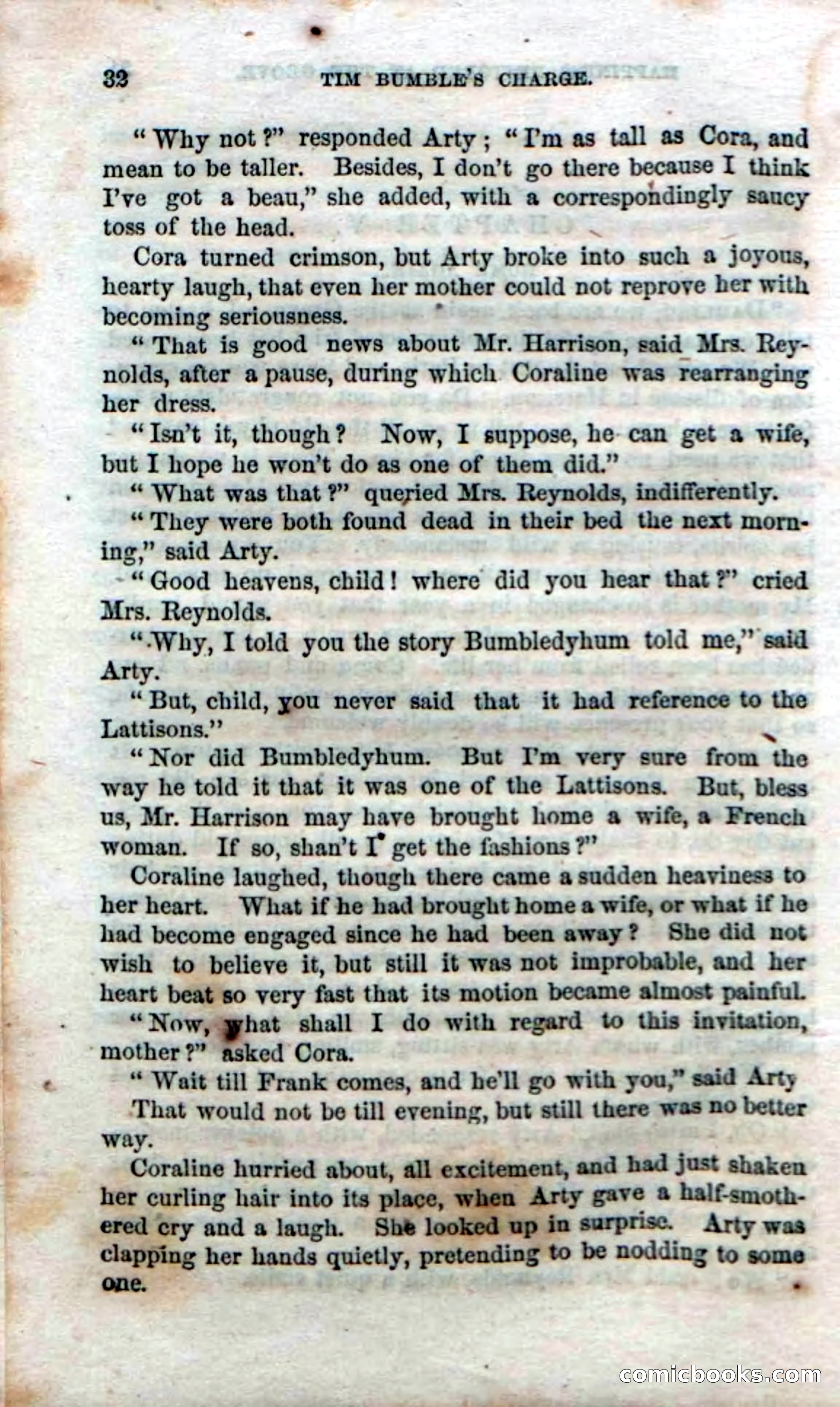 Beadle's Dime Novels No. 47: Tim Bumble's Charge — page 34 of 100
