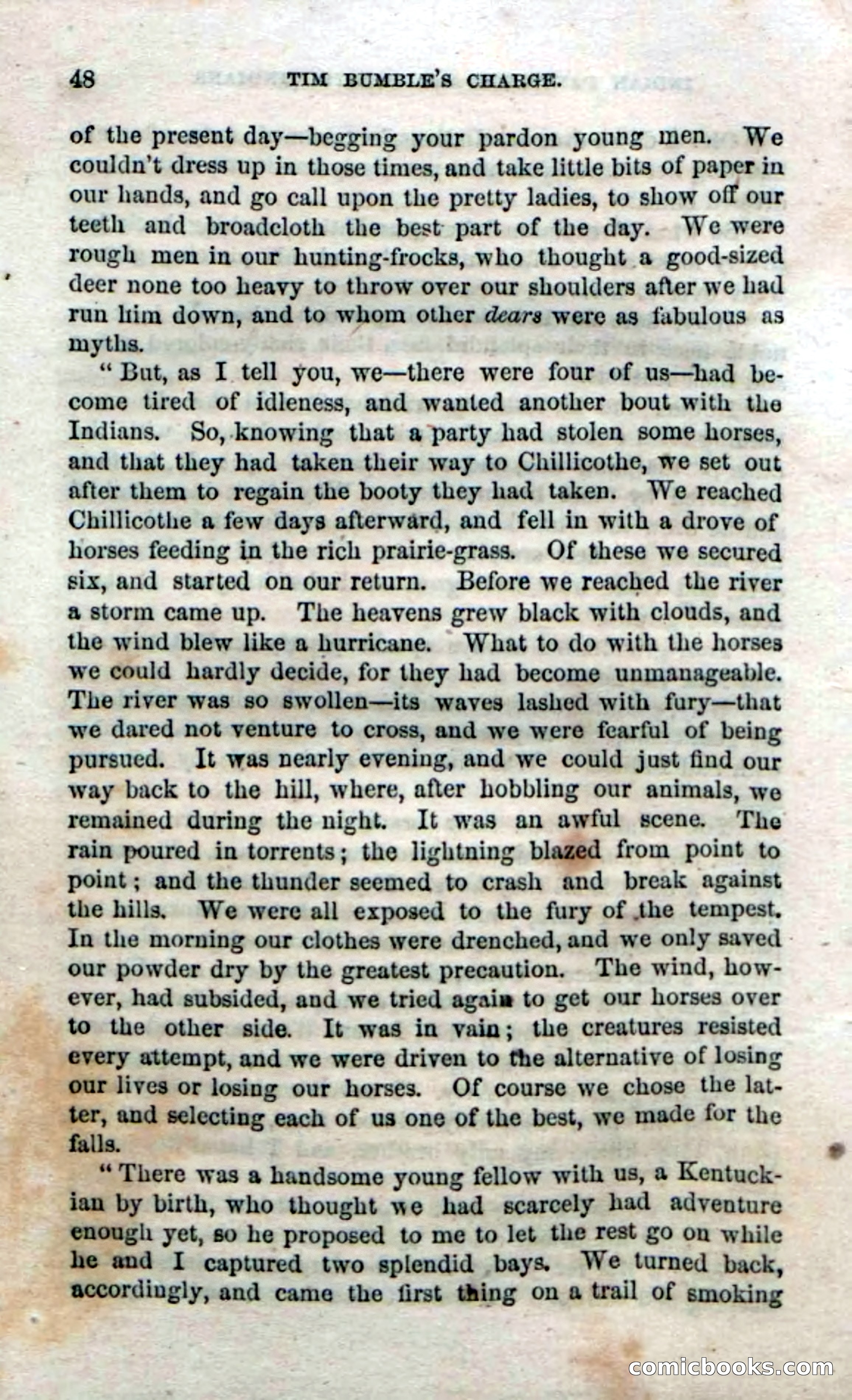 Beadle's Dime Novels No. 47: Tim Bumble's Charge — page 50 of 100