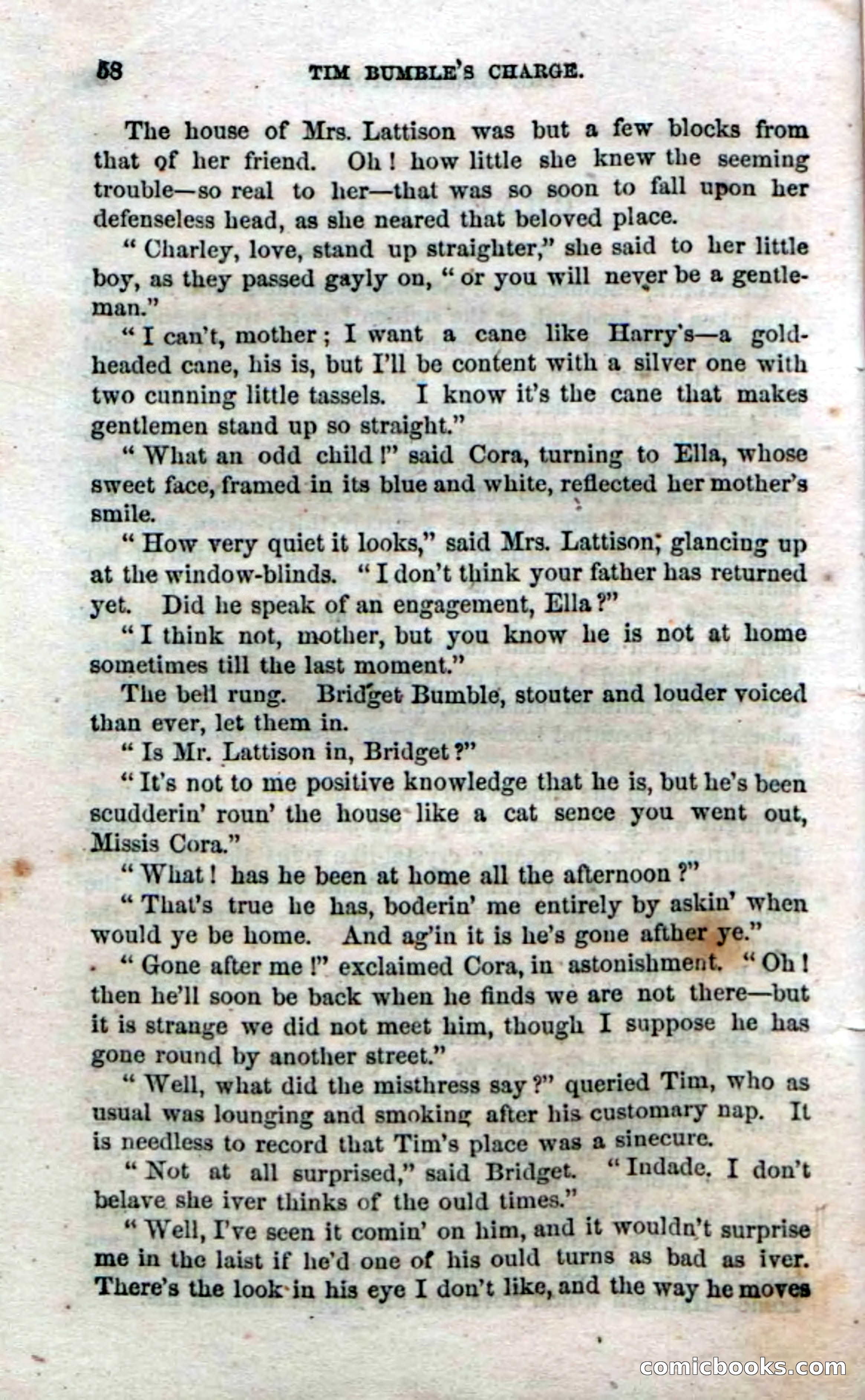 Beadle's Dime Novels No. 47: Tim Bumble's Charge — page 60 of 100