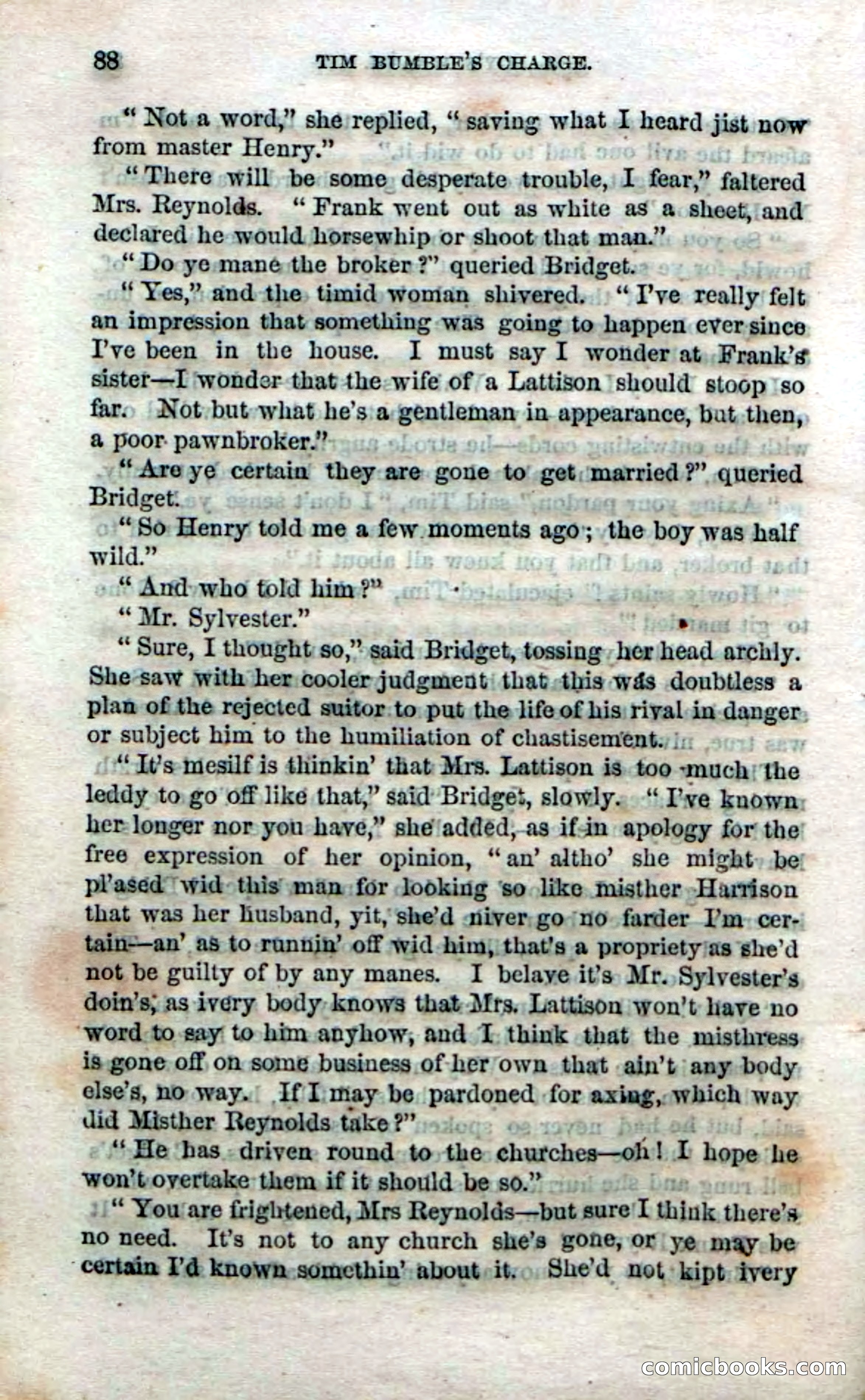 Beadle's Dime Novels No. 47: Tim Bumble's Charge — page 90 of 100