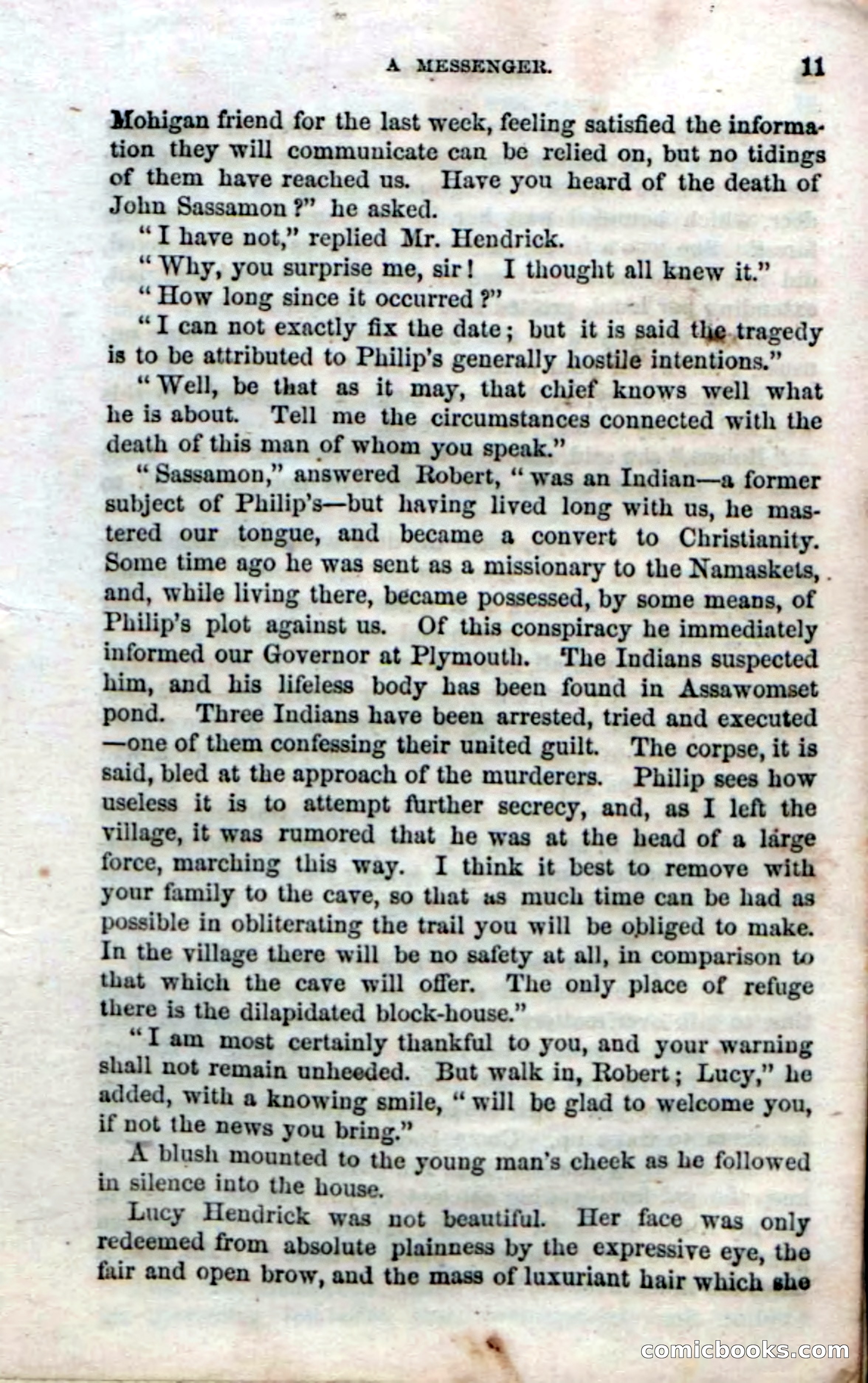 Beadle's Dime Novels No. 52: Single Eye — page 13: Pulp Fiction, 1863