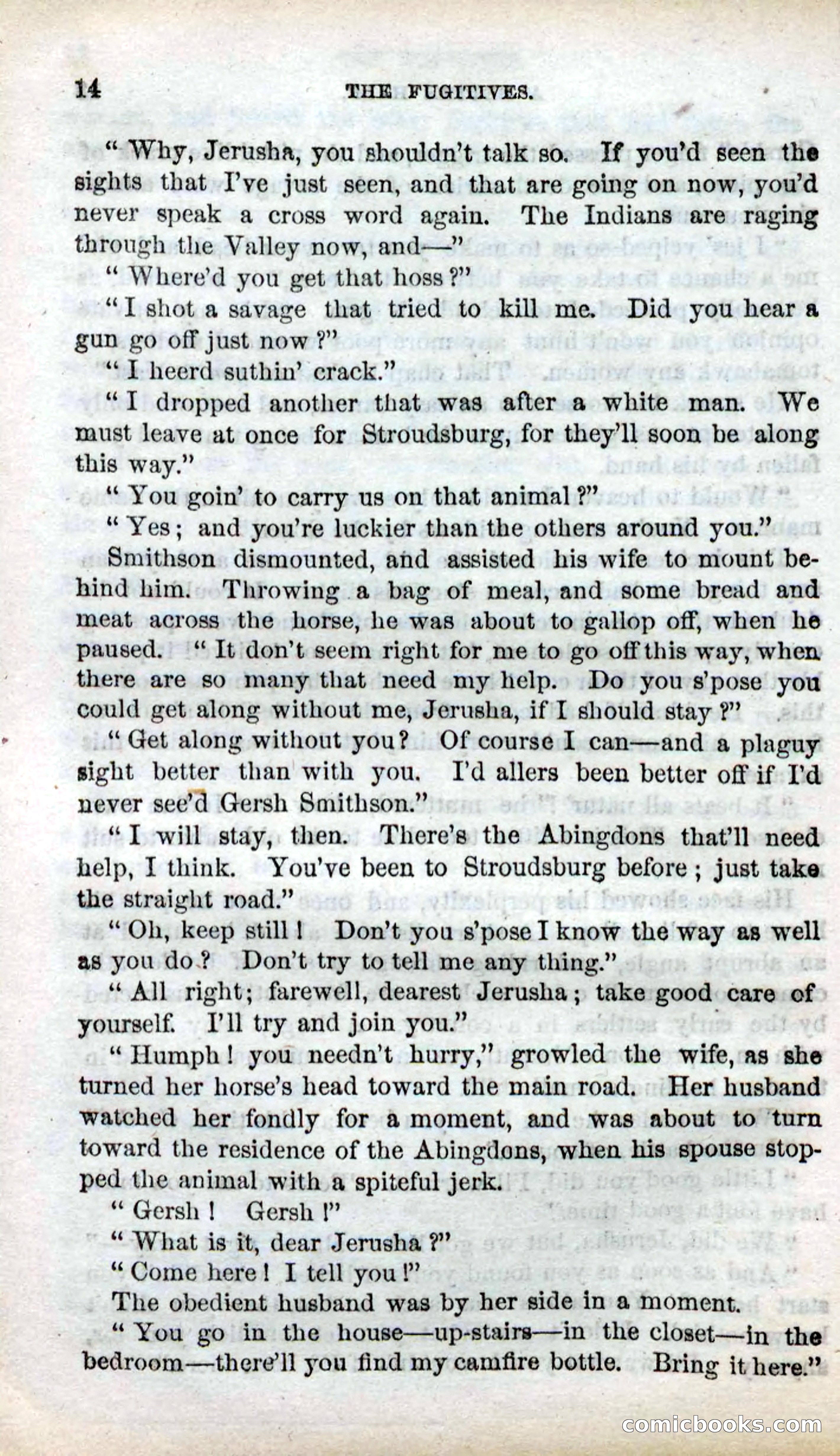 Beadle's Dime Novels No. 85: The Fugitives — page 12 of 100