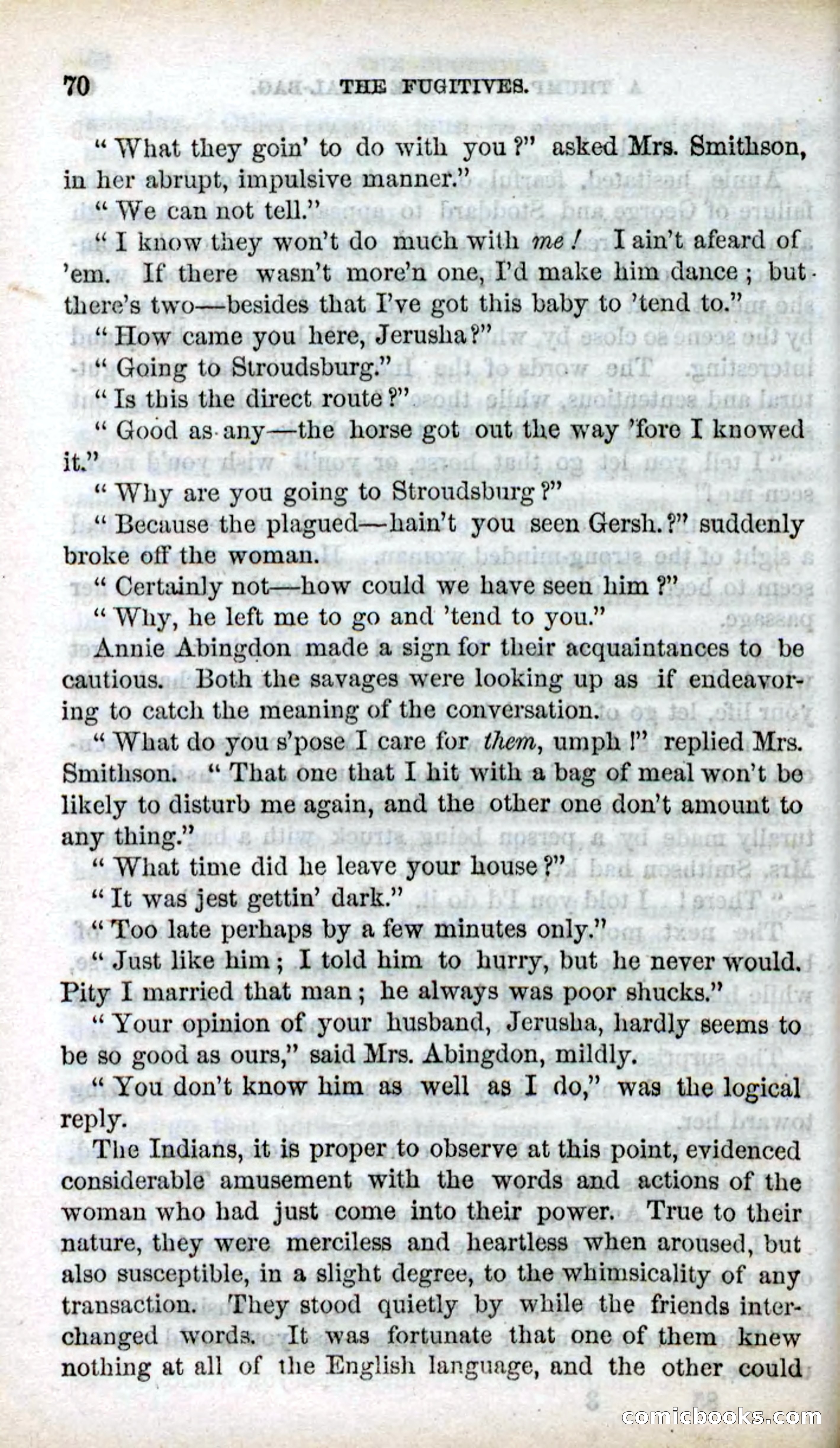 Beadle's Dime Novels No. 85: The Fugitives — page 68 of 100
