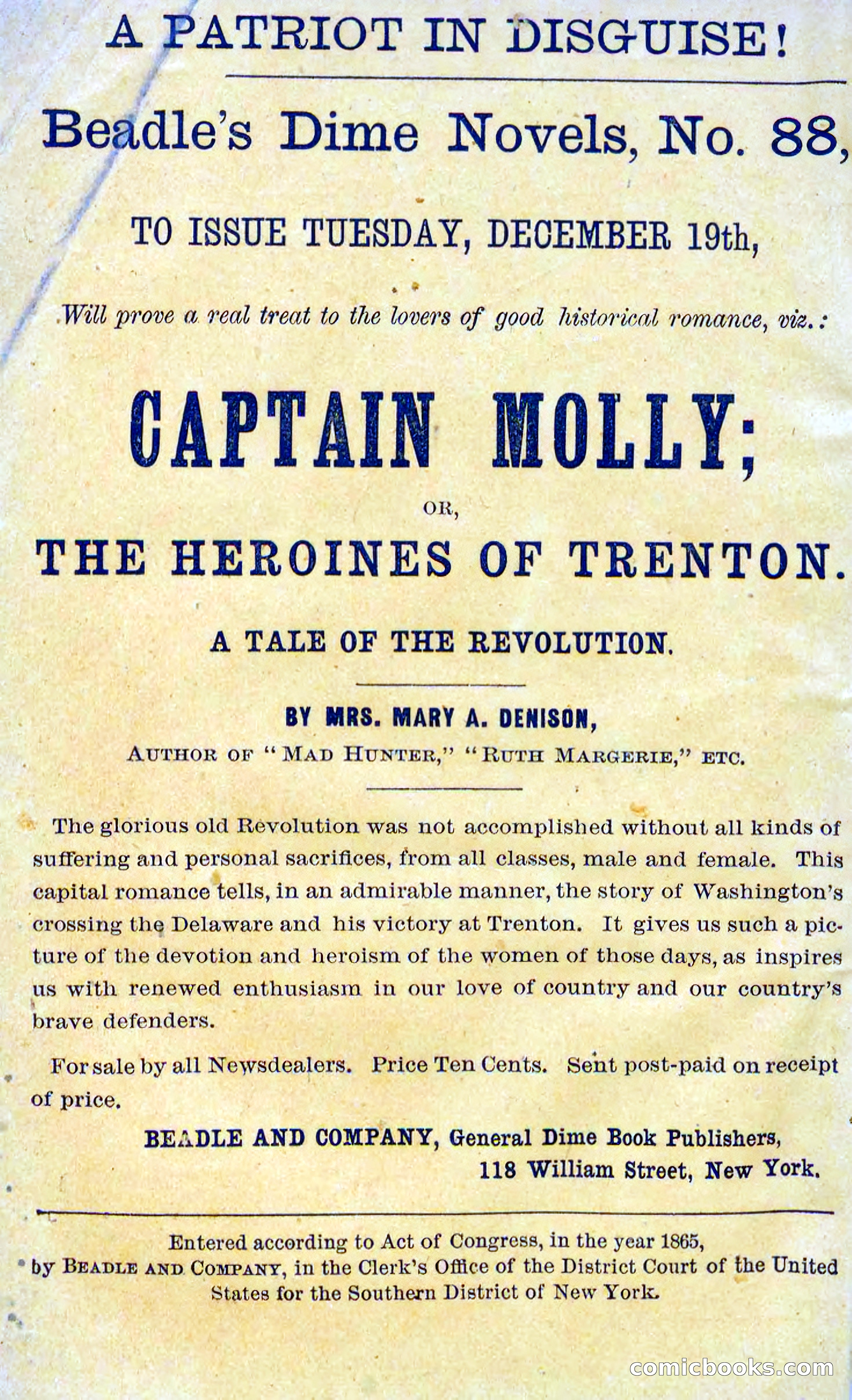 Beadle's Dime Novels No. 87: On the Deep — page 2 of 116