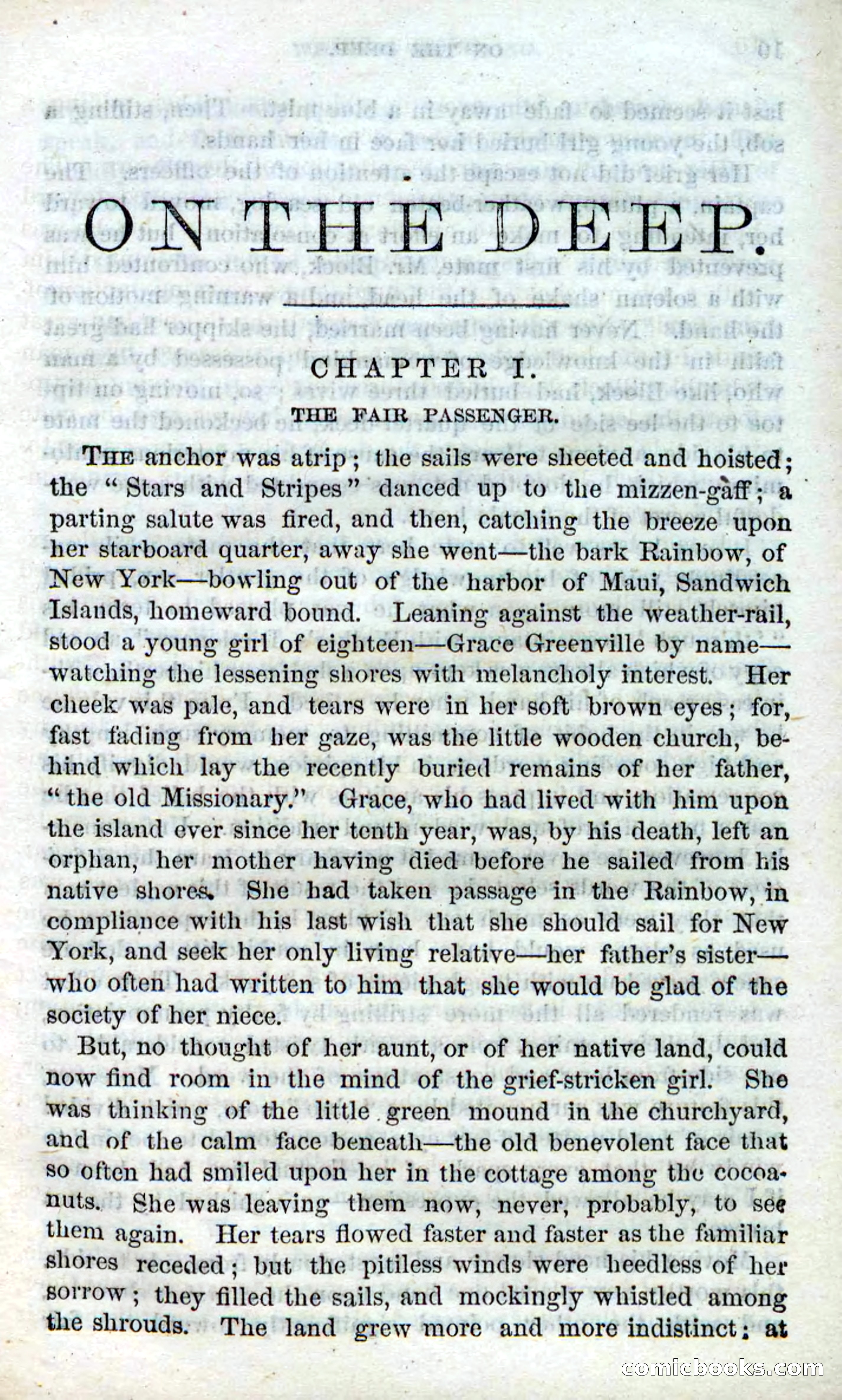 Beadle's Dime Novels No. 87: On the Deep — page 7 of 116