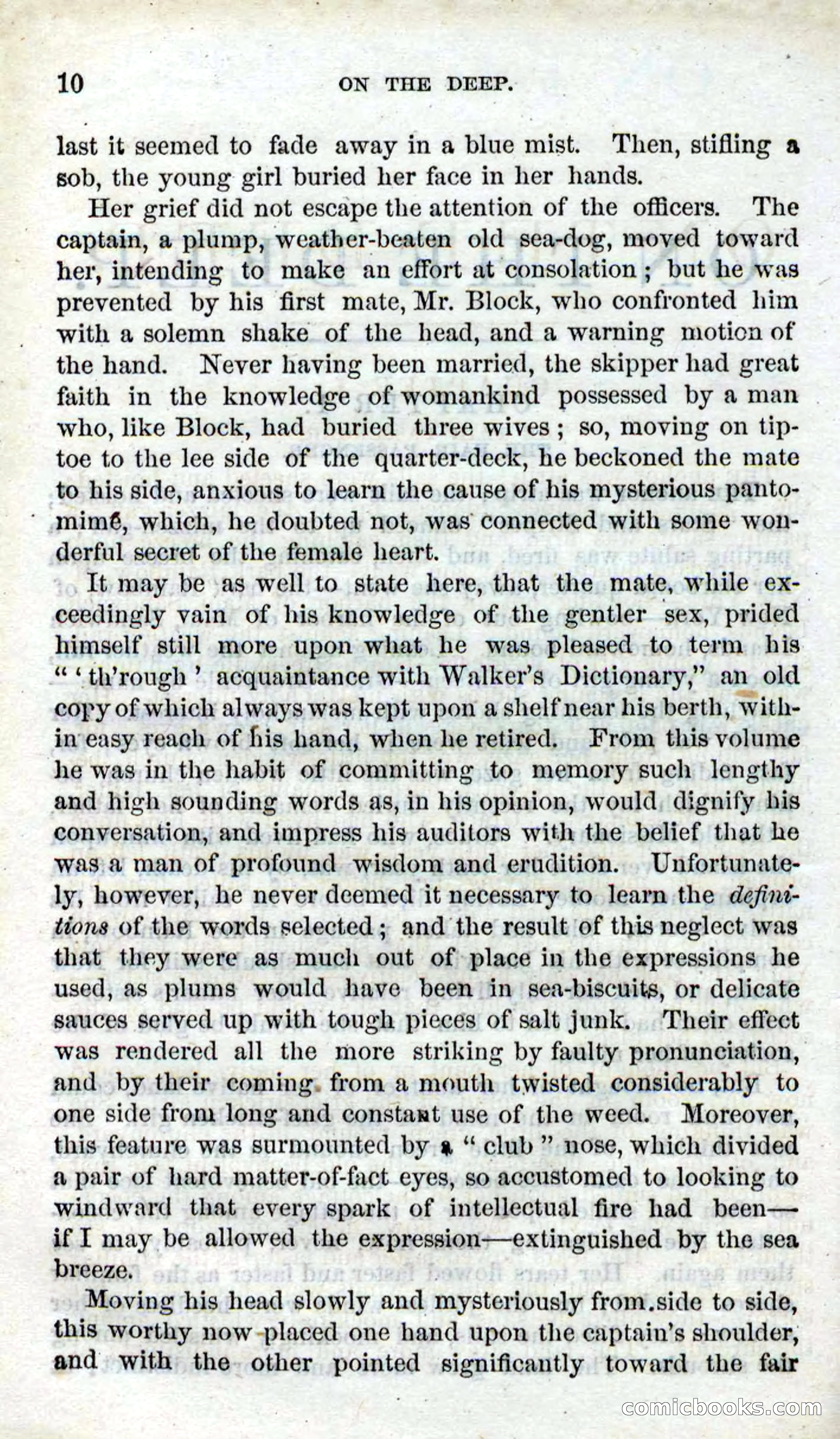 Beadle's Dime Novels No. 87: On the Deep — page 8 of 116