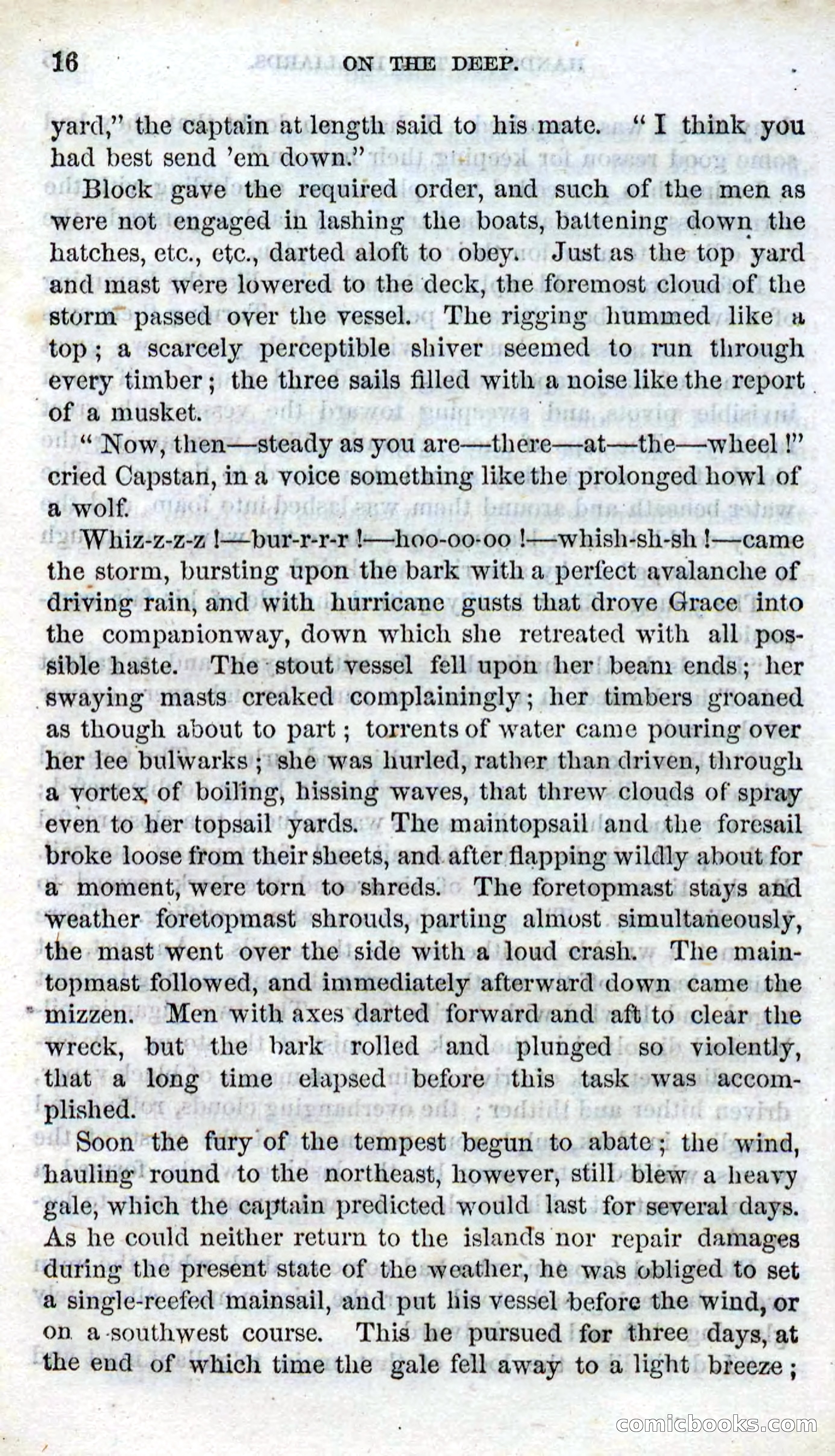 Beadle's Dime Novels No. 87: On the Deep — page 14 of 116