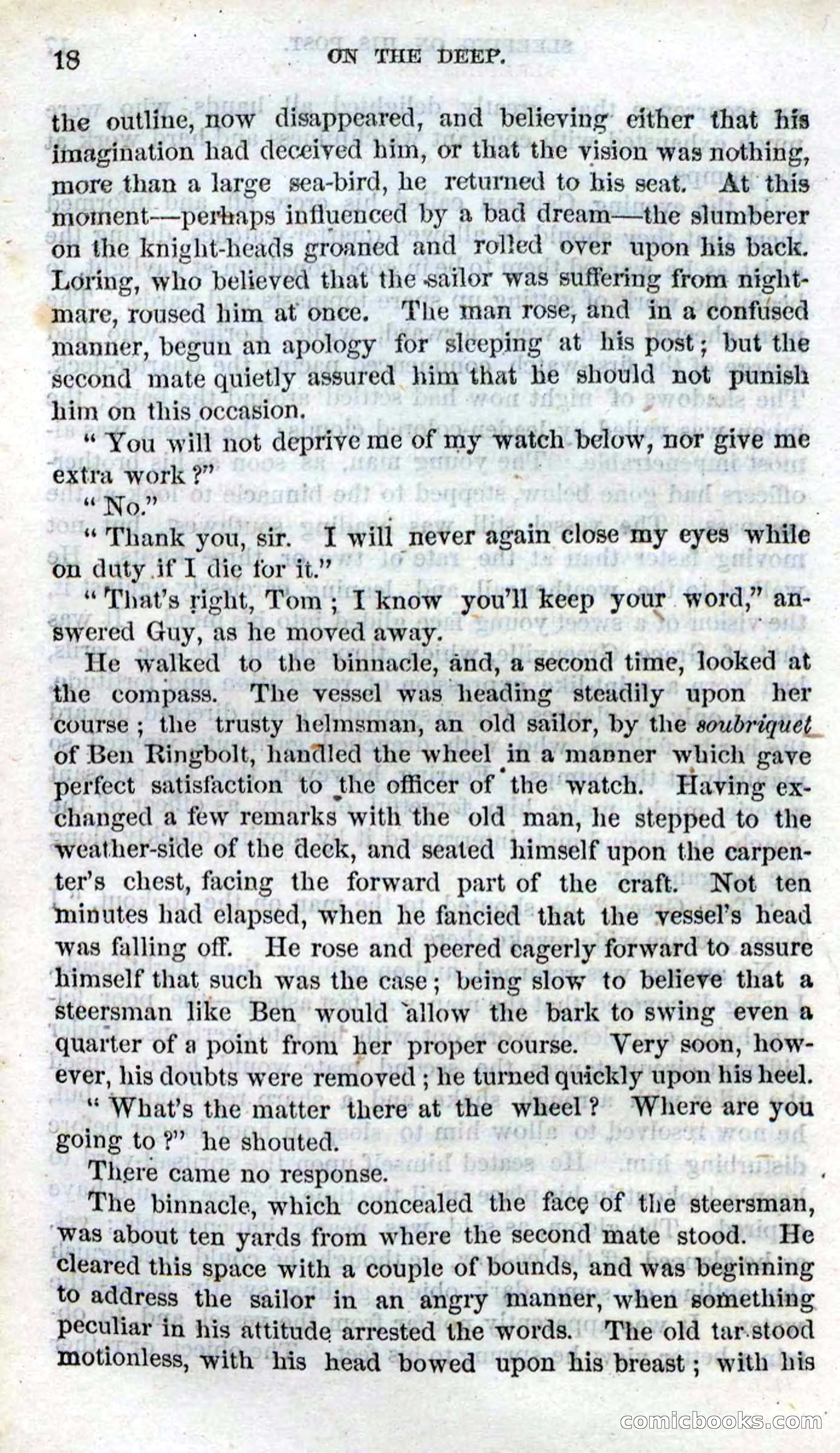 Beadle's Dime Novels No. 87: On the Deep — page 16 of 116