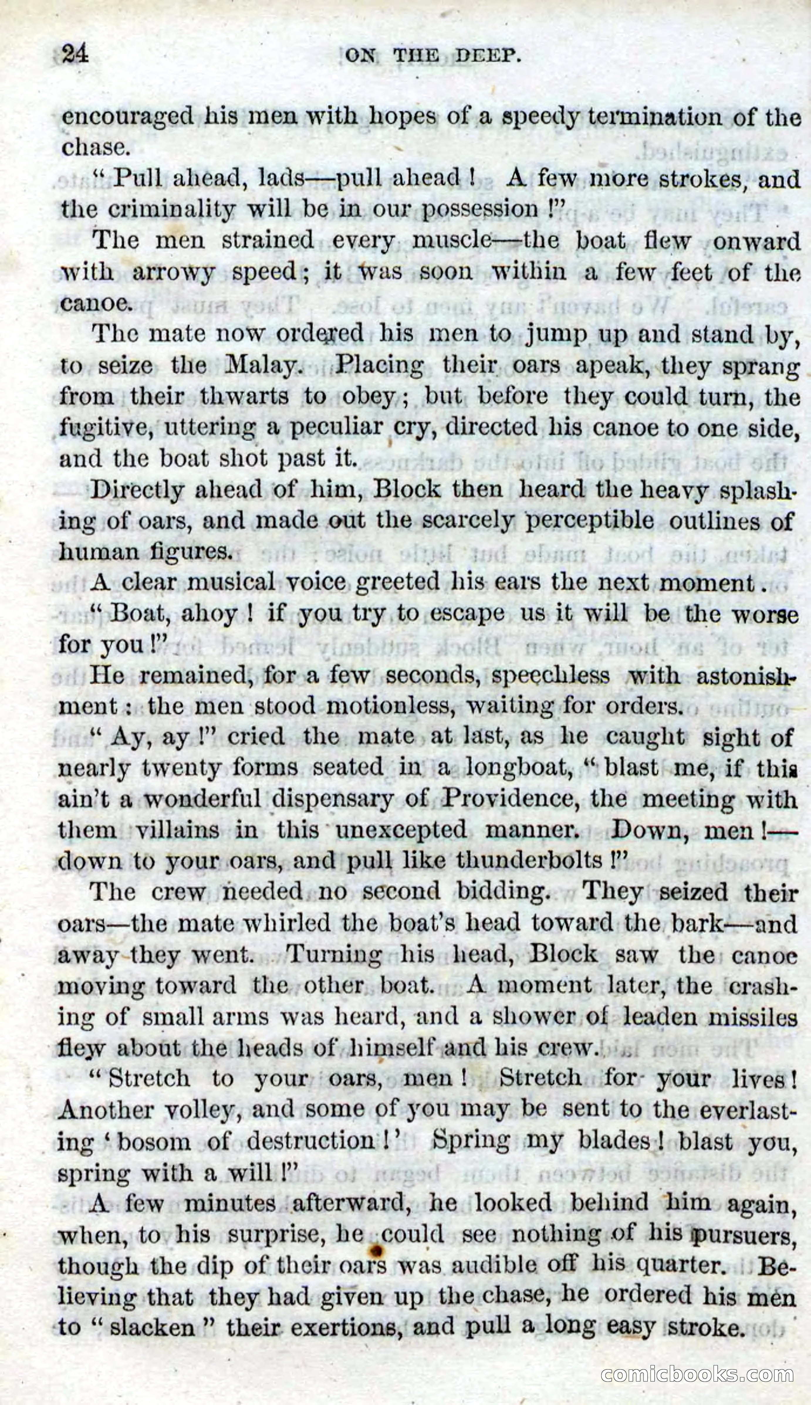Beadle's Dime Novels No. 87: On the Deep — page 22 of 116