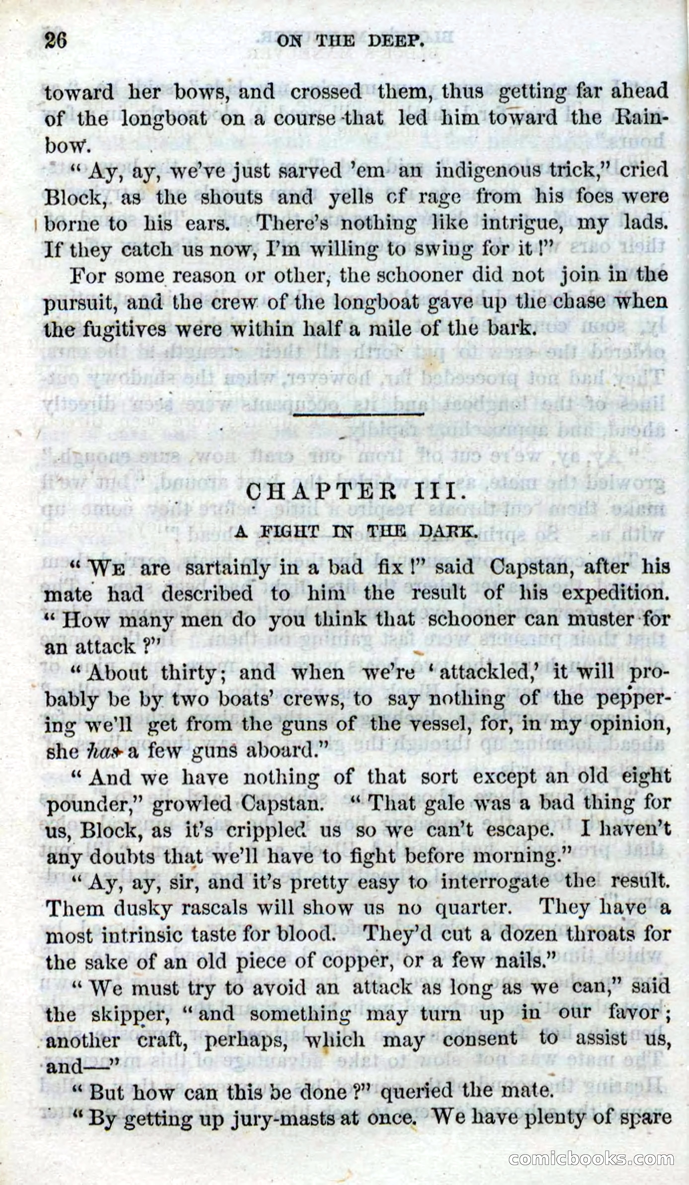Beadle's Dime Novels No. 87: On the Deep — page 24 of 116