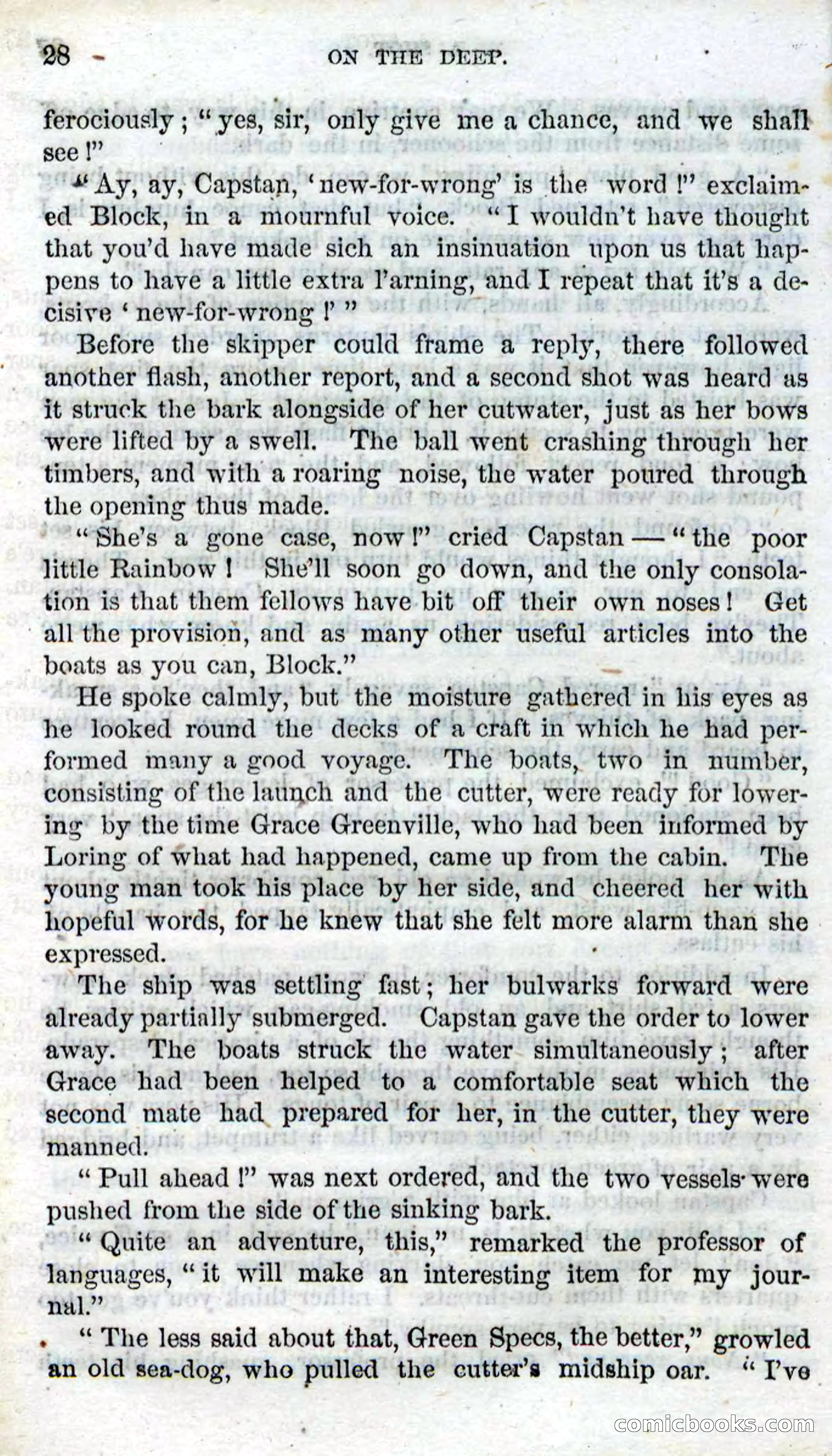 Beadle's Dime Novels No. 87: On the Deep — page 26 of 116
