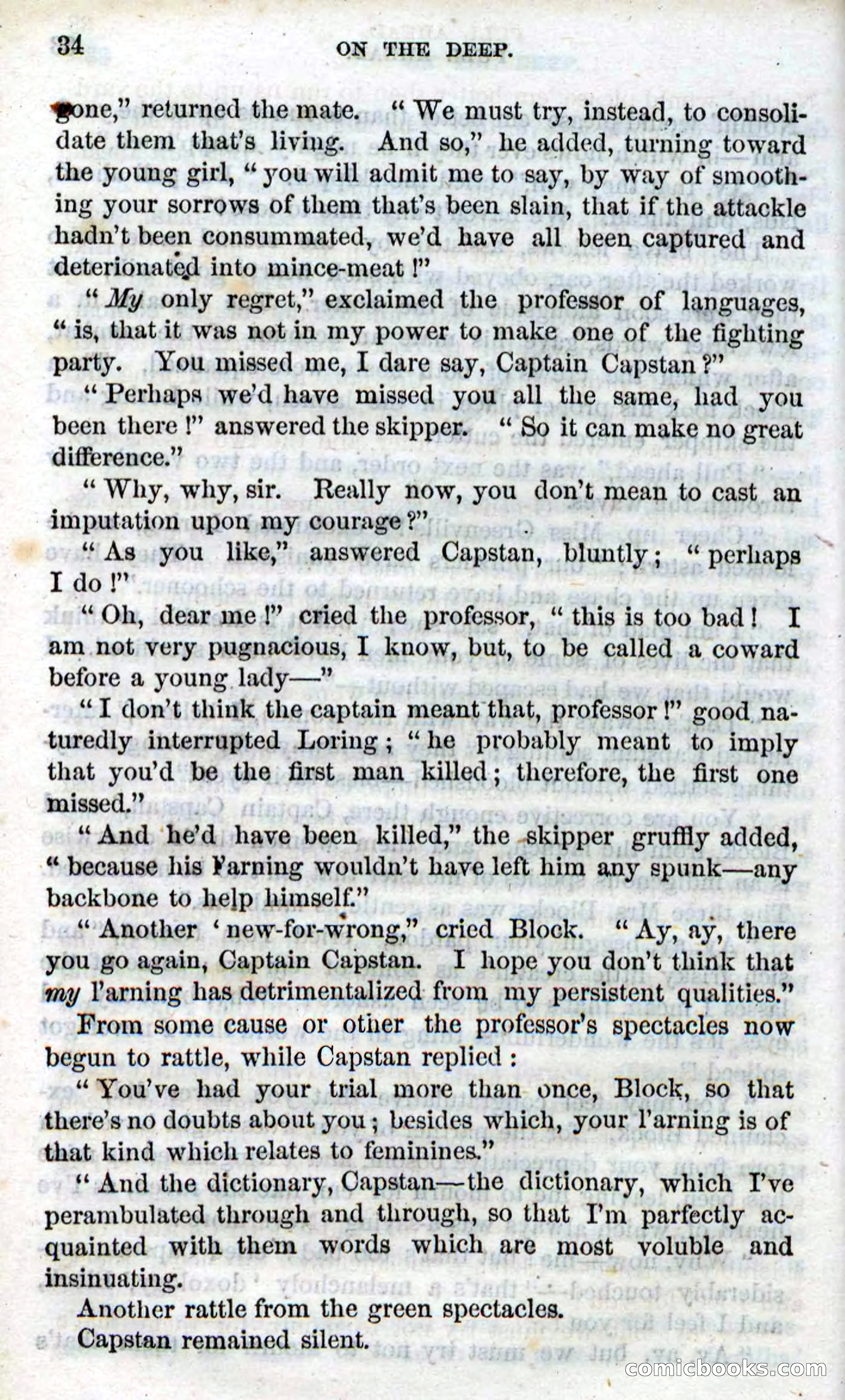 Beadle's Dime Novels No. 87: On the Deep — page 32 of 116