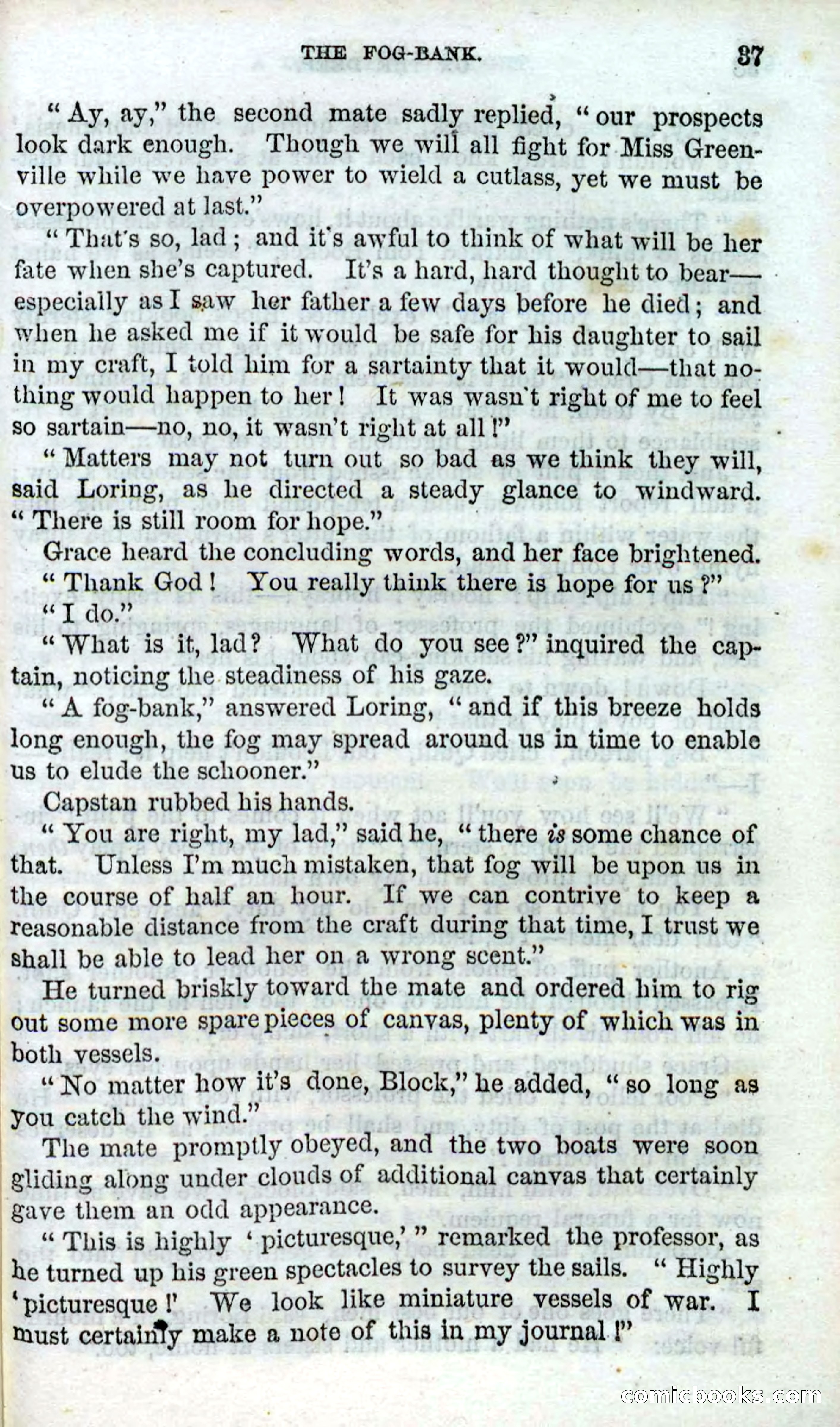 Beadle's Dime Novels No. 87: On the Deep — page 35 of 116