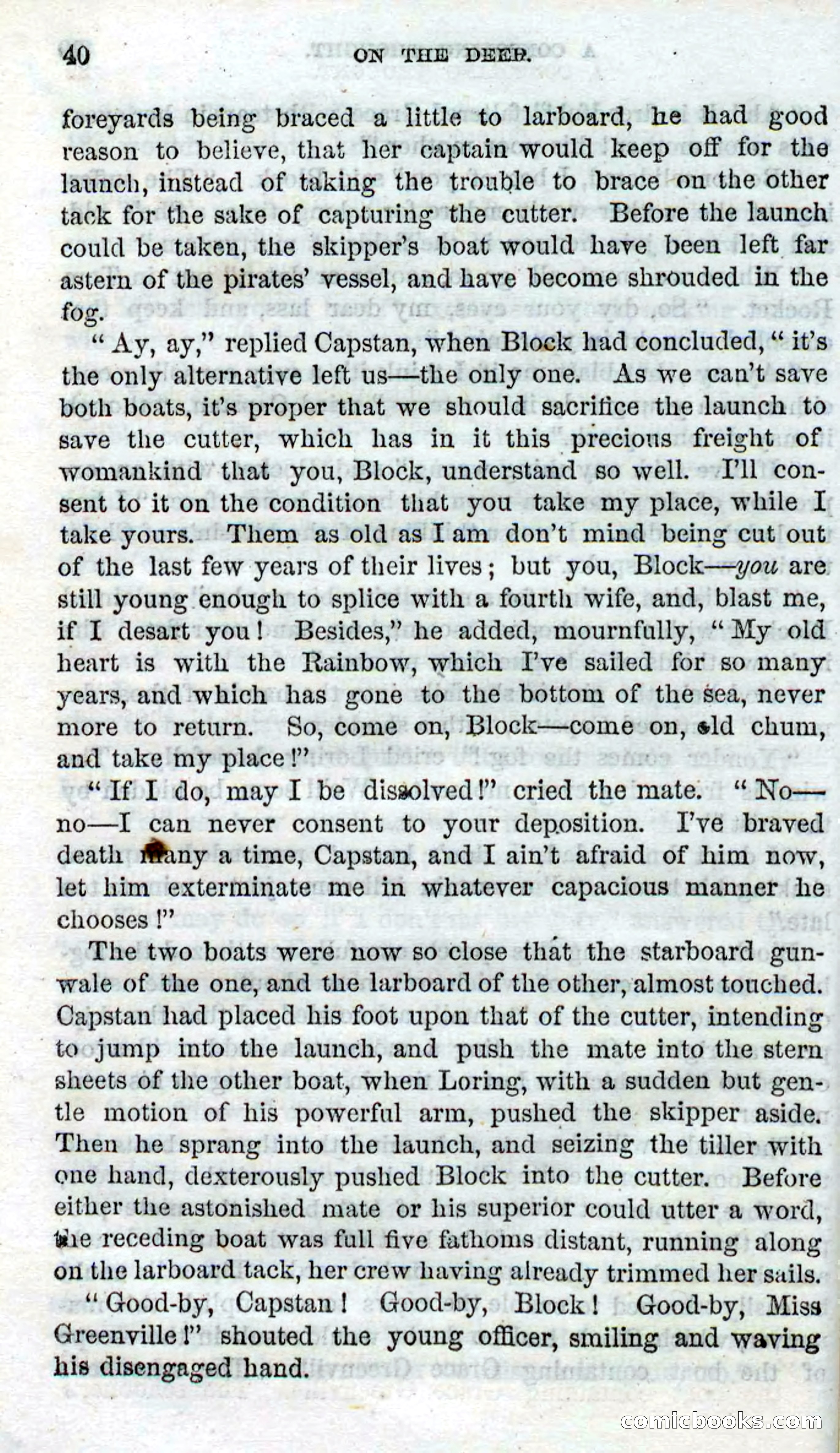 Beadle's Dime Novels No. 87: On the Deep — page 38 of 116