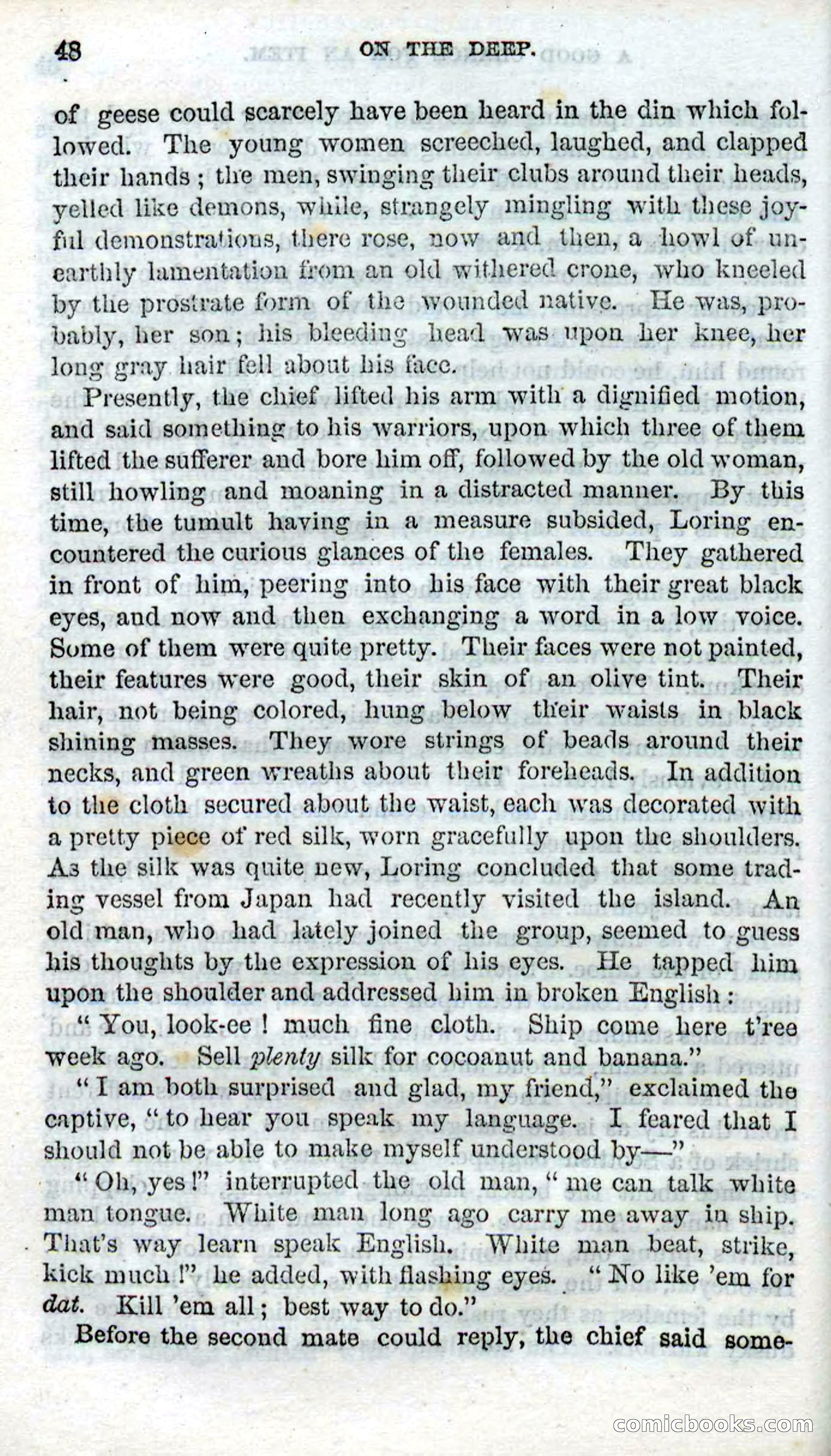 Beadle's Dime Novels No. 87: On the Deep — page 46 of 116