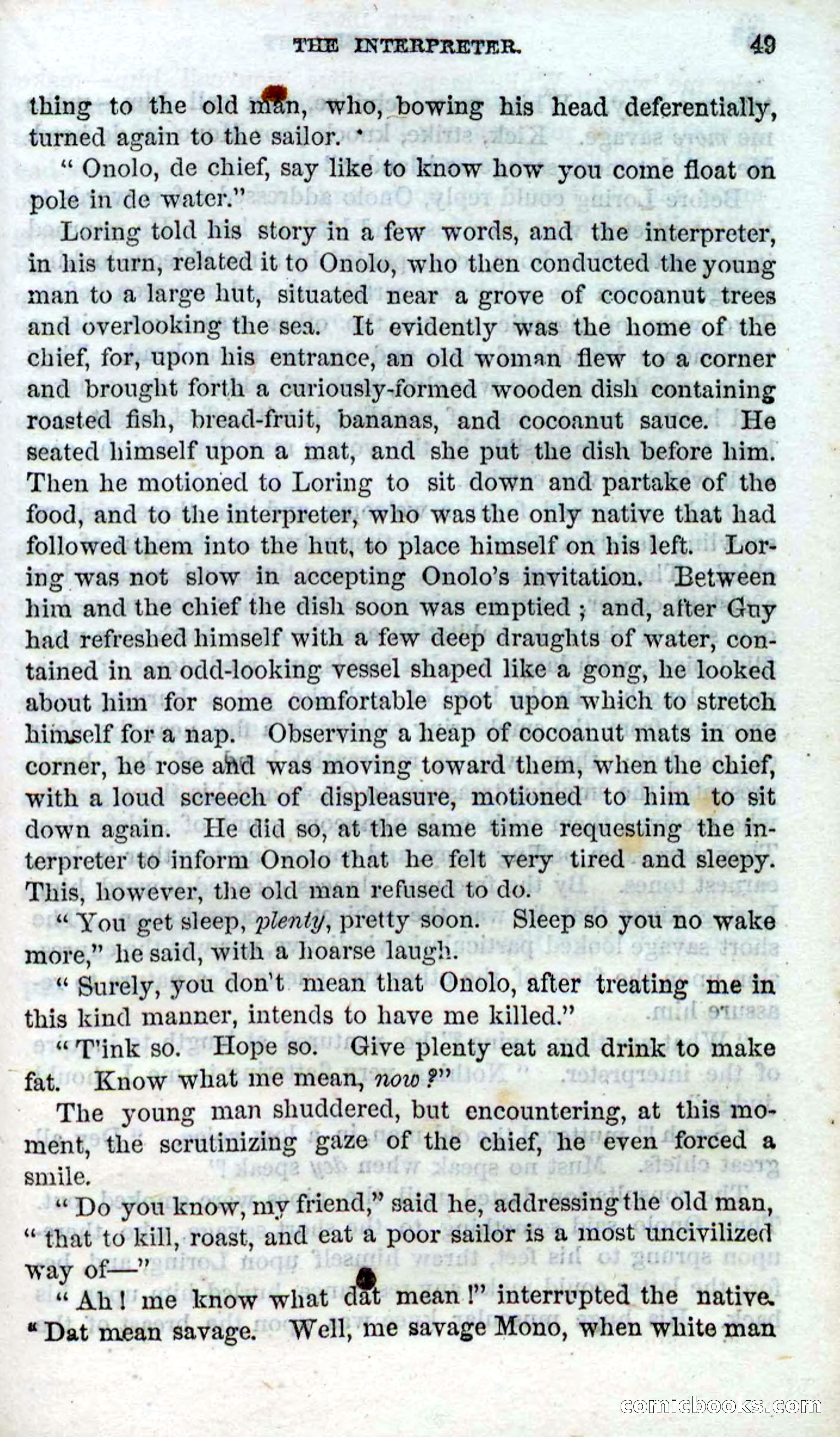 Beadle's Dime Novels No. 87: On the Deep — page 47 of 116