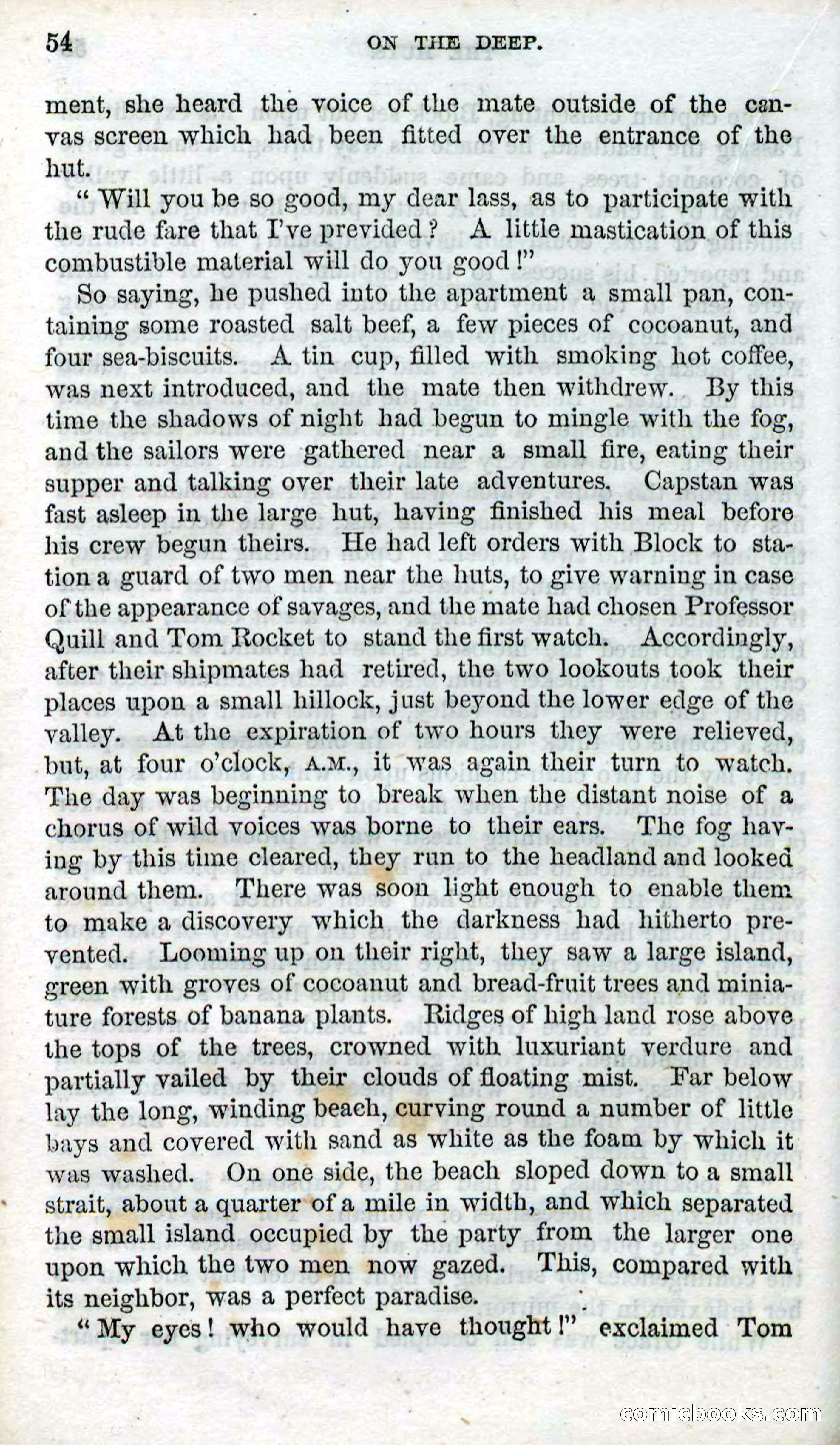 Beadle's Dime Novels No. 87: On the Deep — page 52 of 116