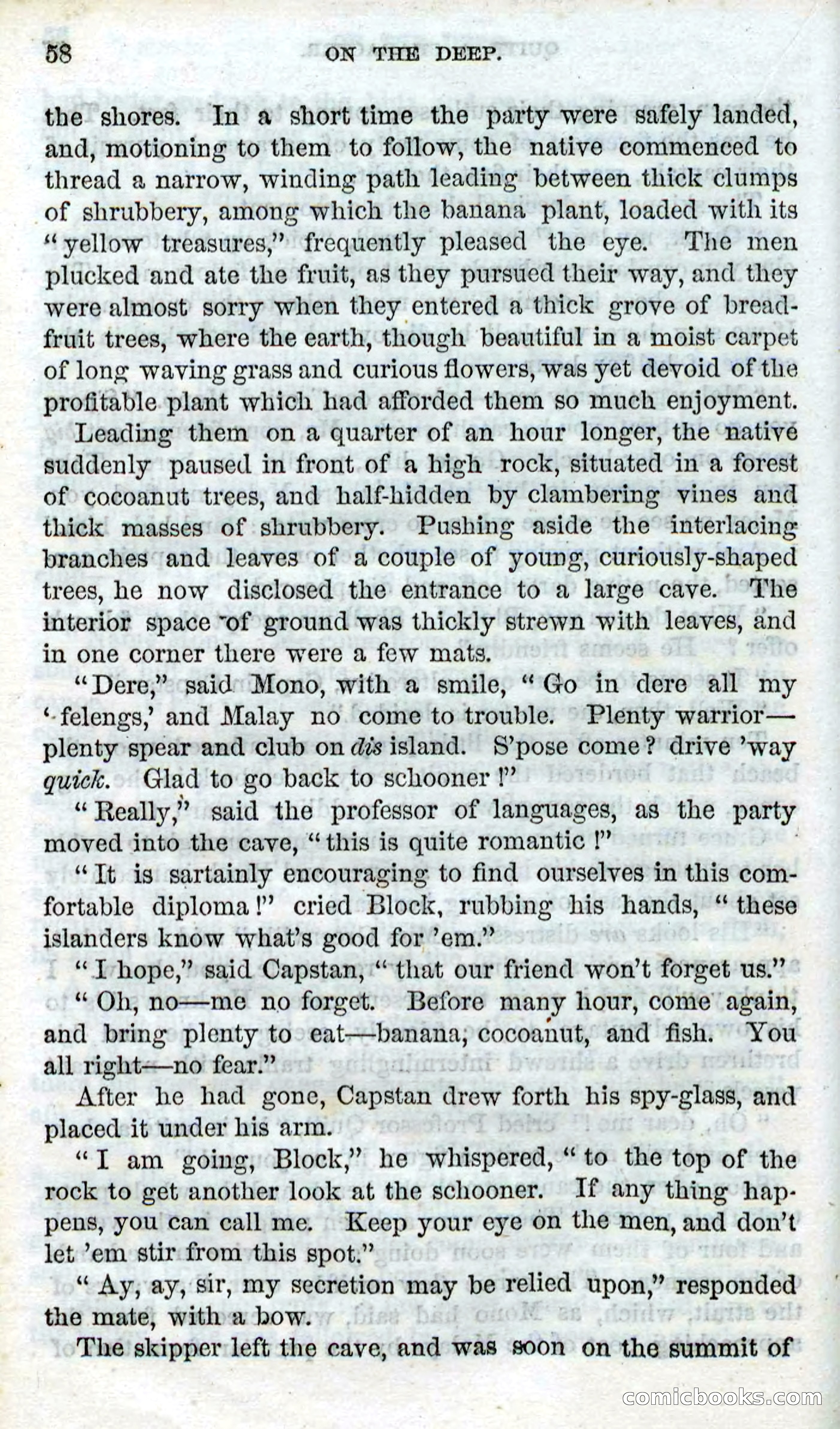 Beadle's Dime Novels No. 87: On the Deep — page 56 of 116