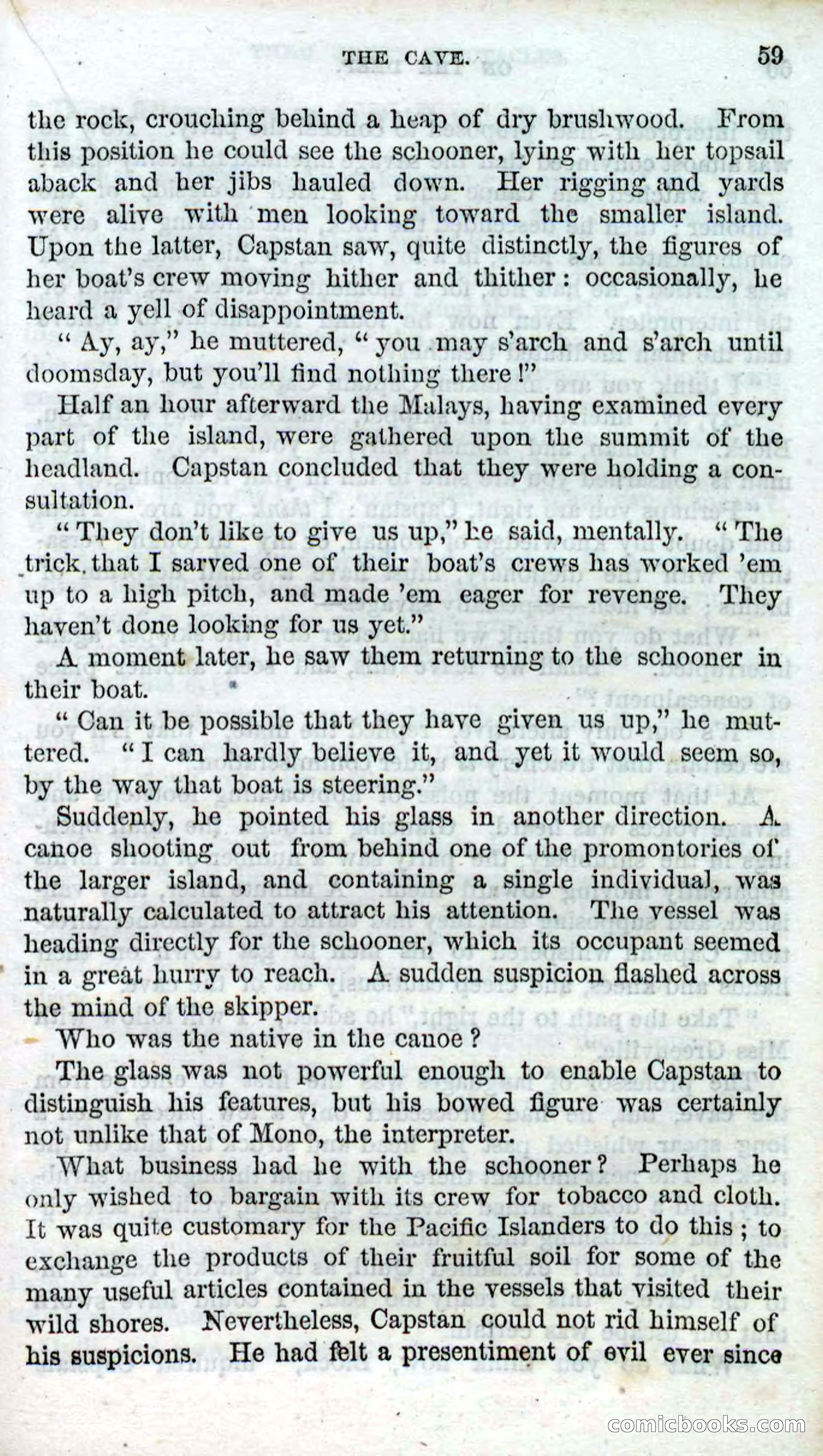 Beadle's Dime Novels No. 87: On the Deep — page 57 of 116