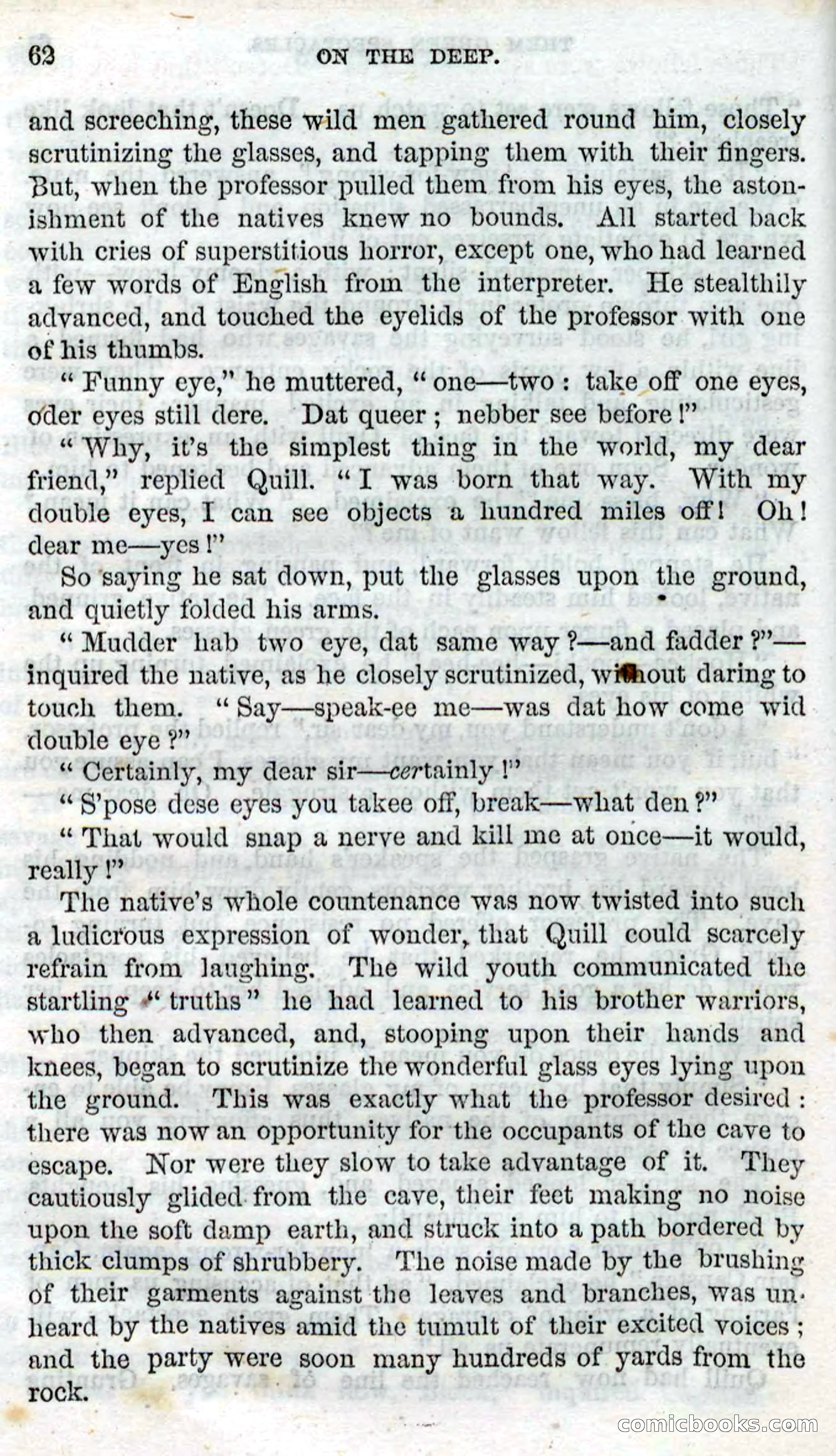 Beadle's Dime Novels No. 87: On the Deep — page 60 of 116