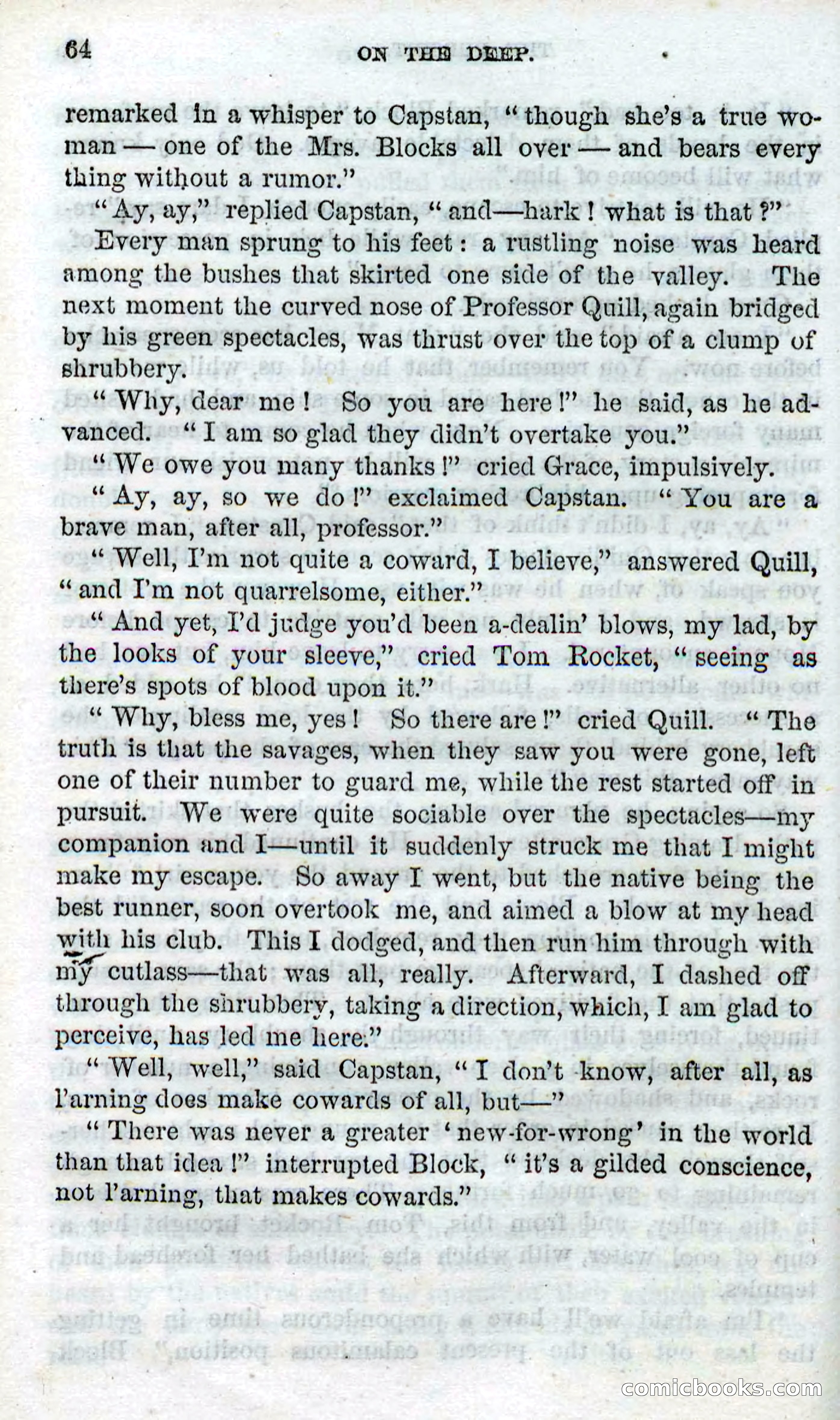 Beadle's Dime Novels No. 87: On the Deep — page 62 of 116