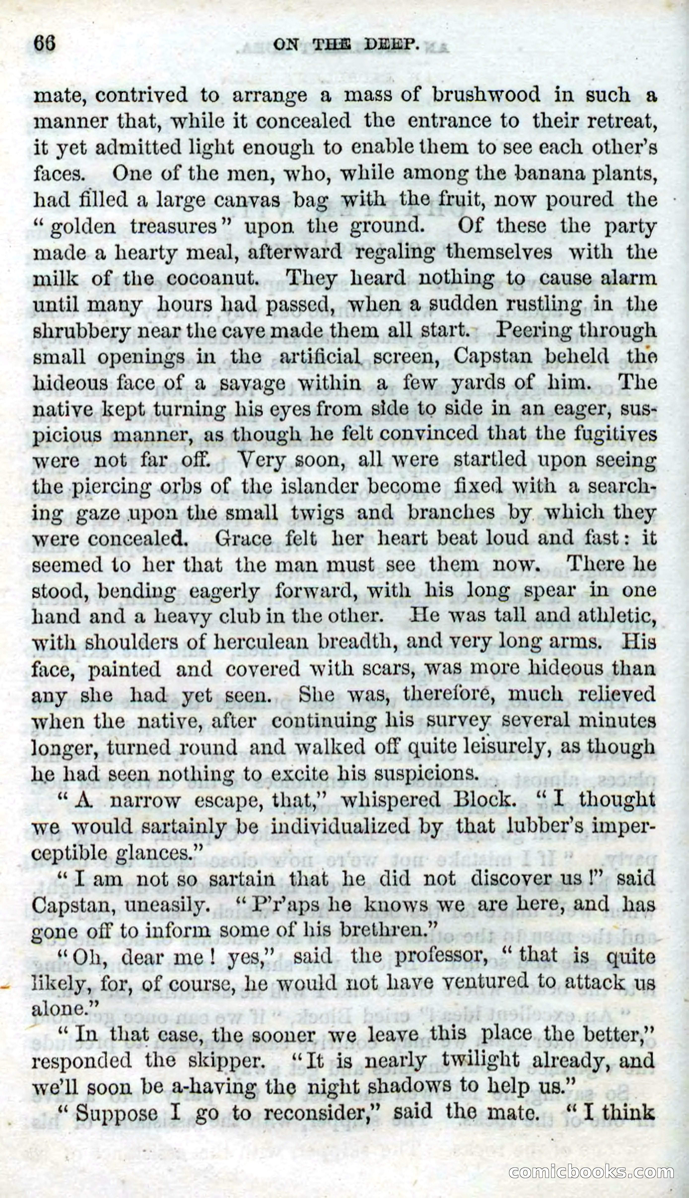 Beadle's Dime Novels No. 87: On the Deep — page 64 of 116