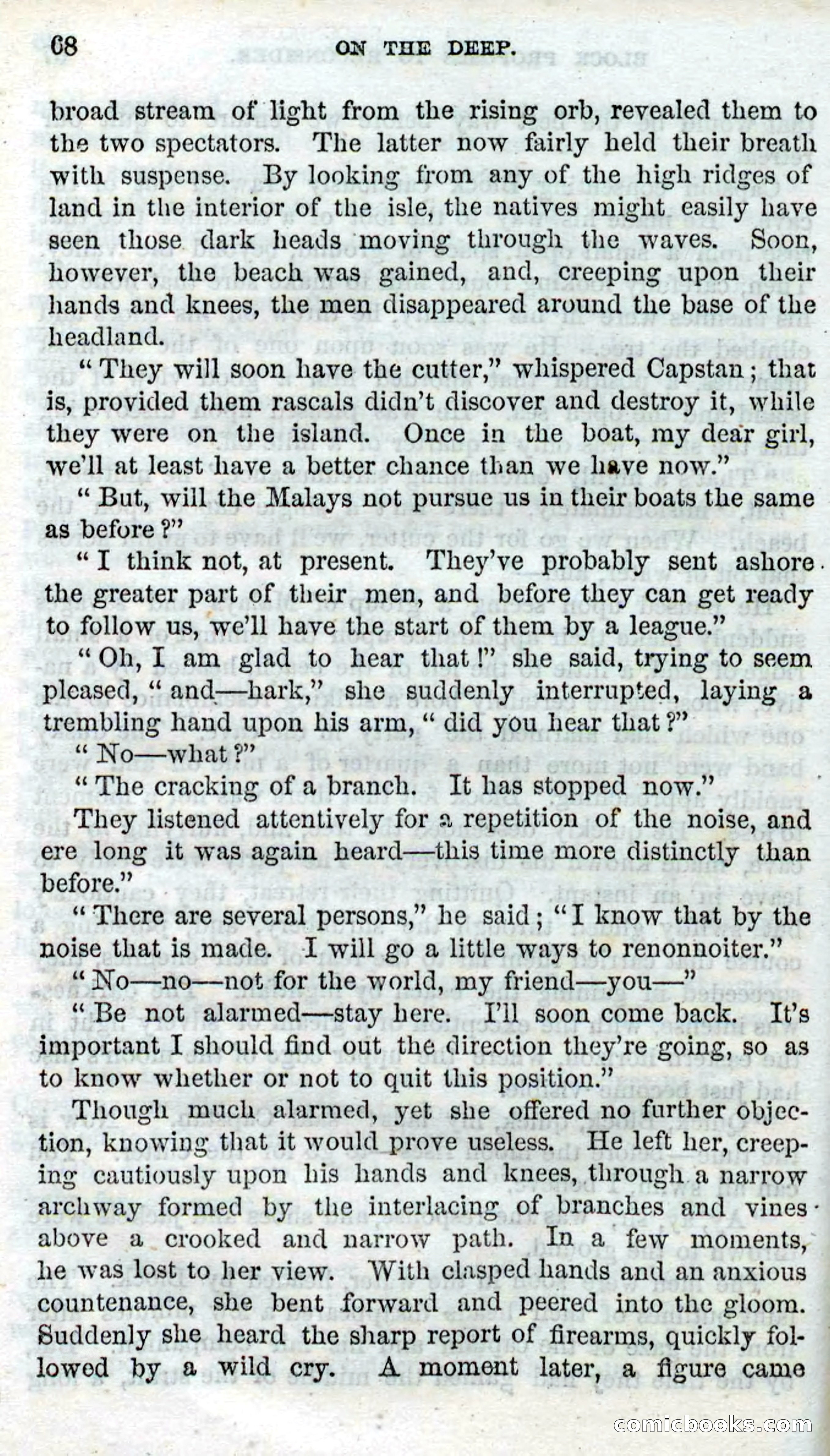 Beadle's Dime Novels No. 87: On the Deep — page 66 of 116