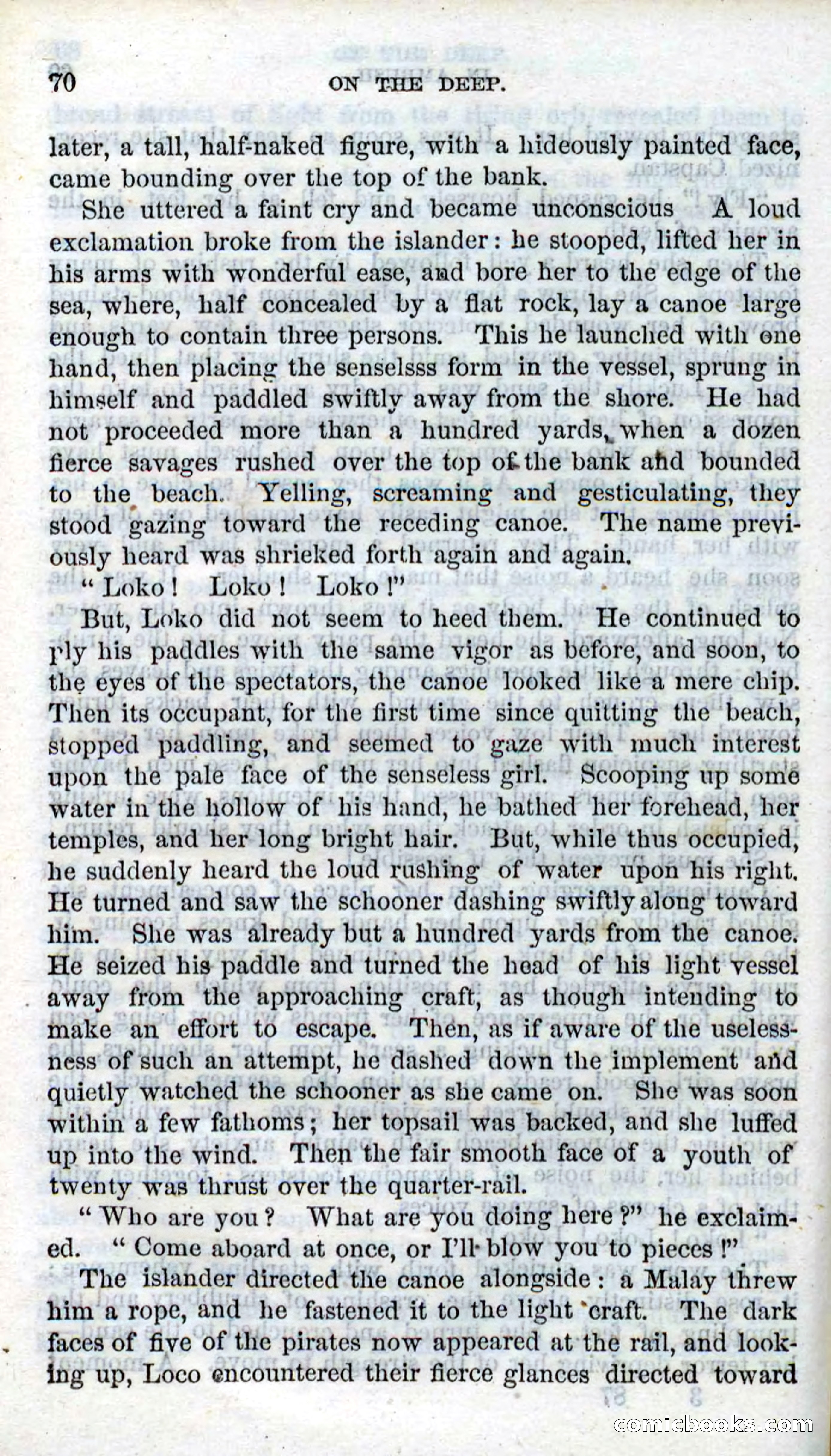 Beadle's Dime Novels No. 87: On the Deep — page 68 of 116