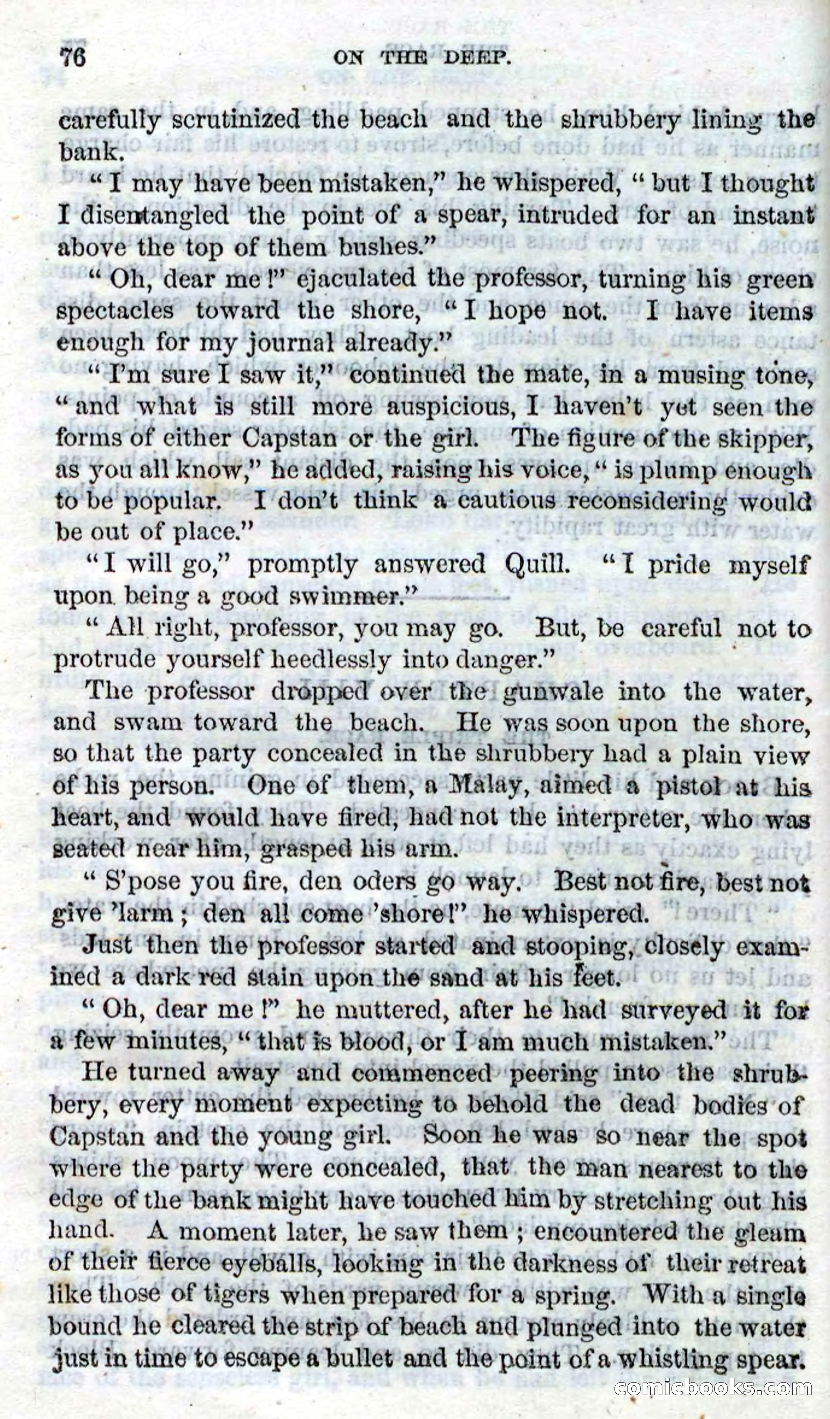 Beadle's Dime Novels No. 87: On the Deep — page 74 of 116