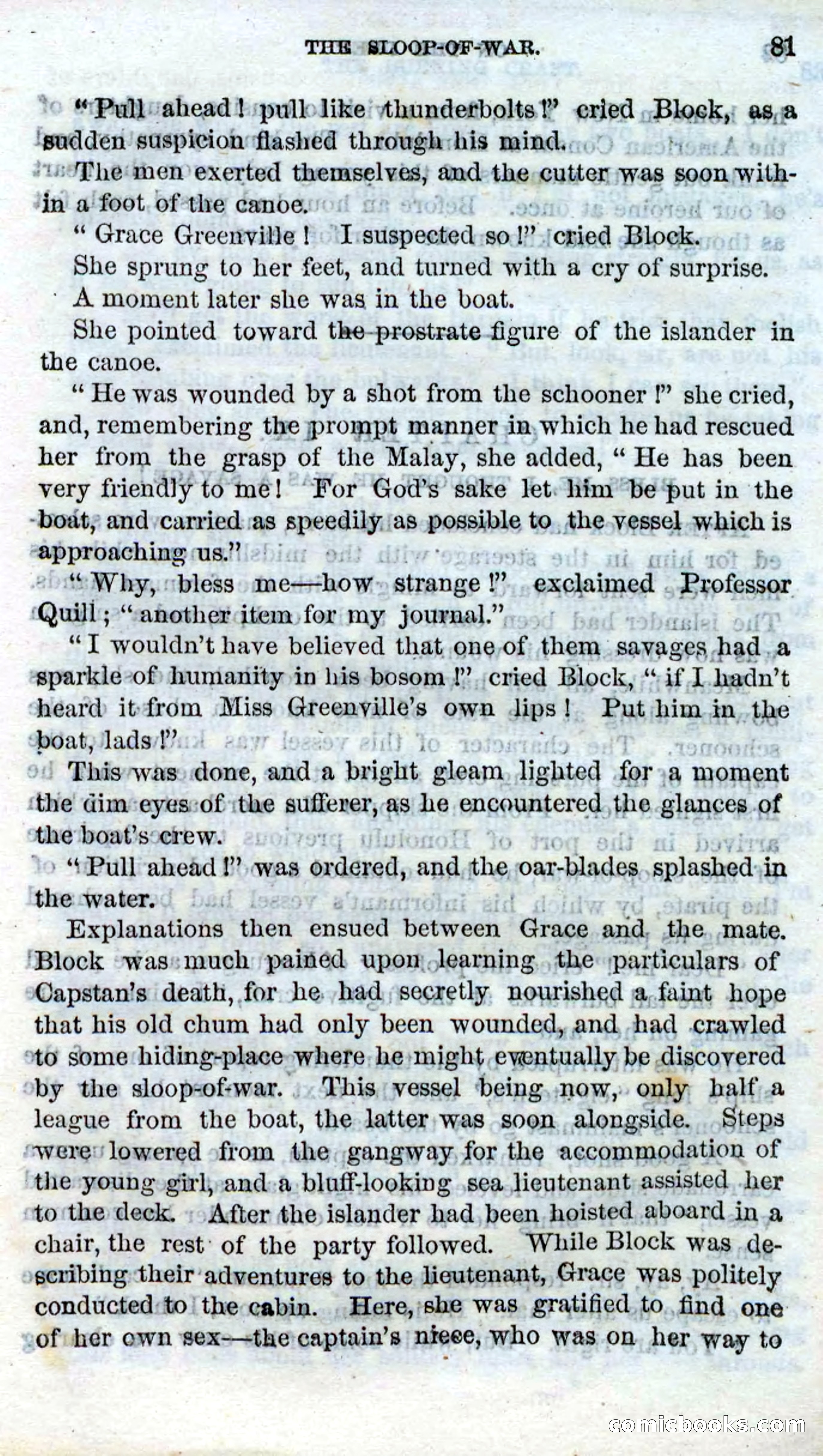 Beadle's Dime Novels No. 87: On the Deep — page 79 of 116