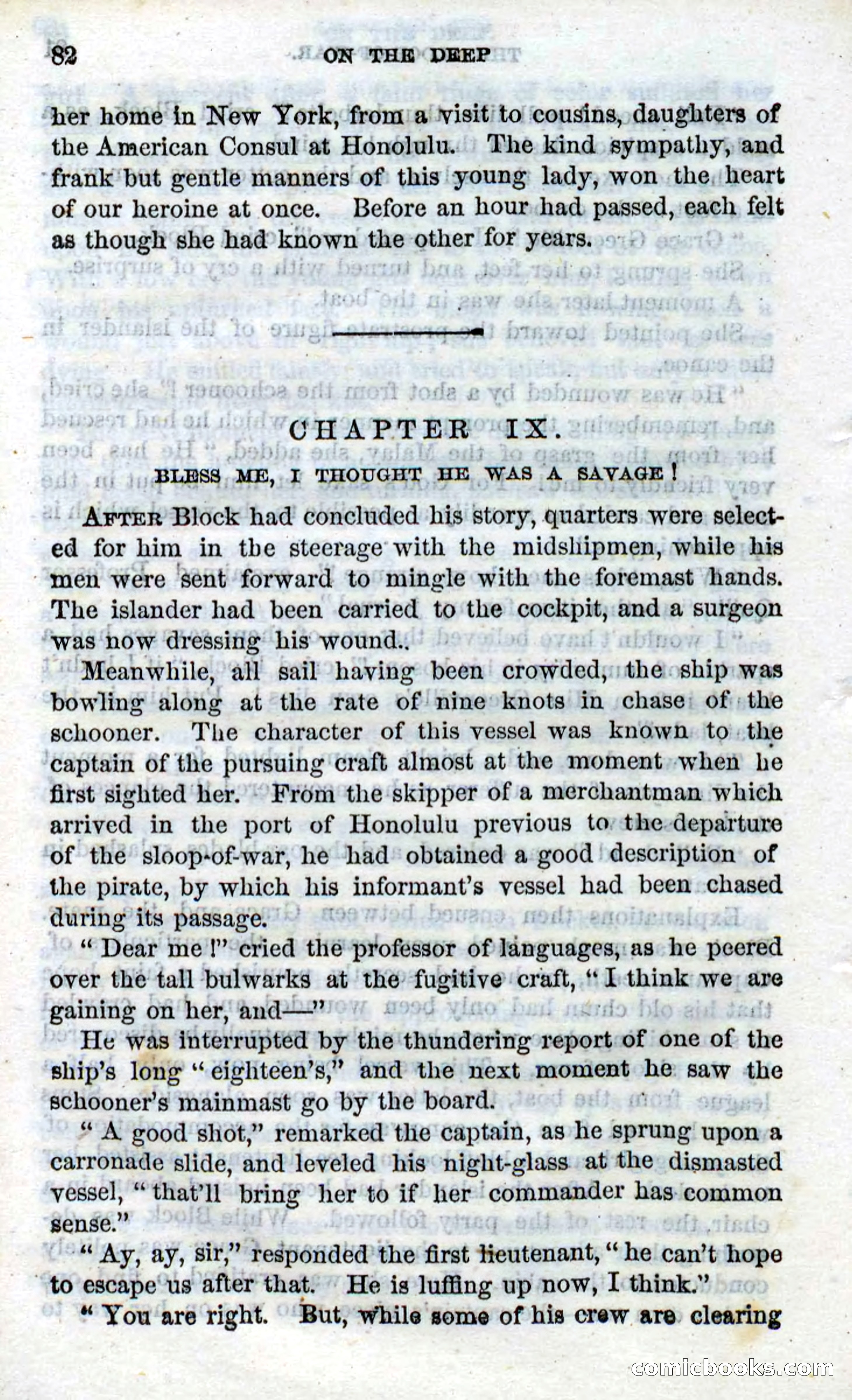 Beadle's Dime Novels No. 87: On the Deep — page 80 of 116