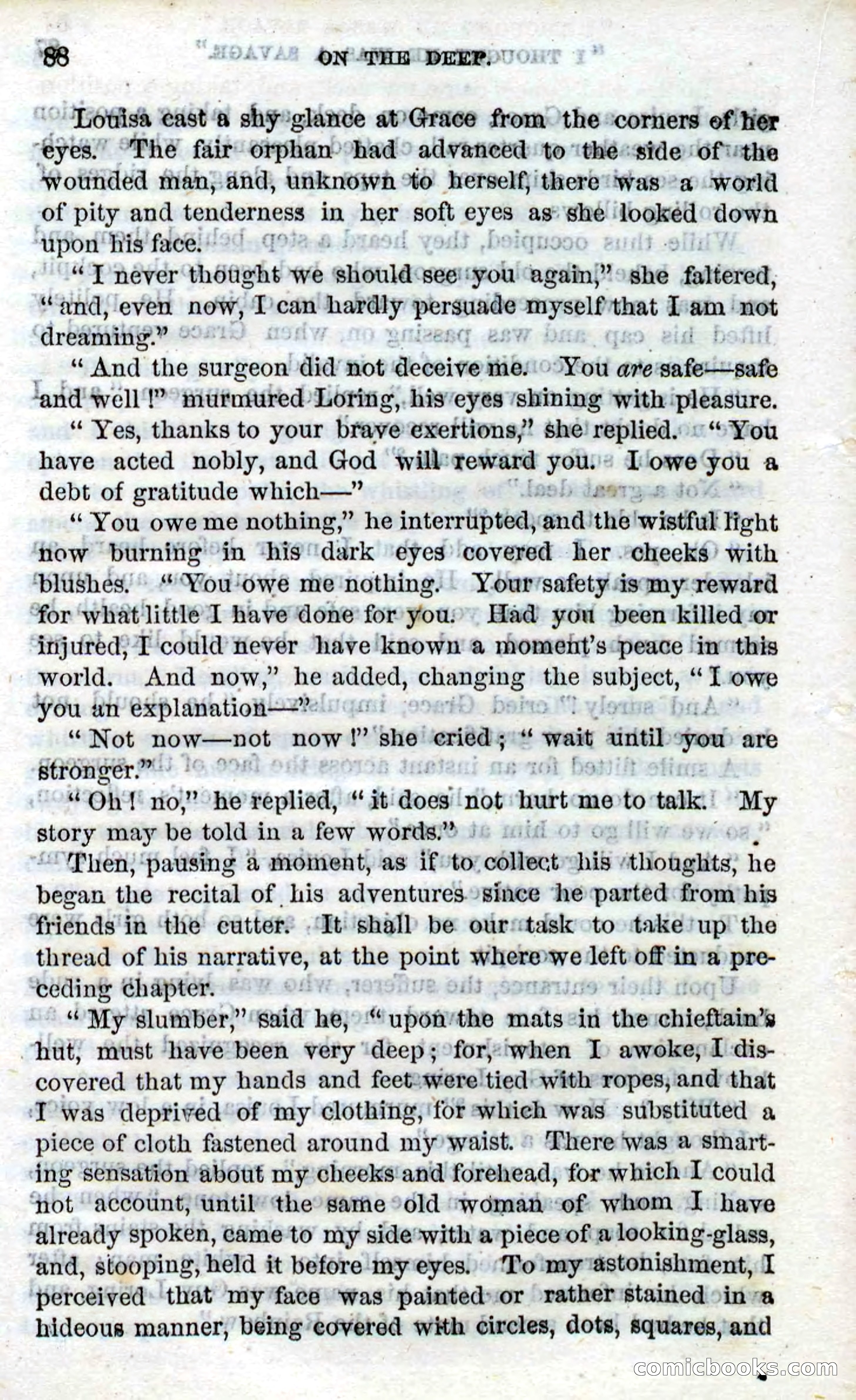 Beadle's Dime Novels No. 87: On the Deep — page 86 of 116