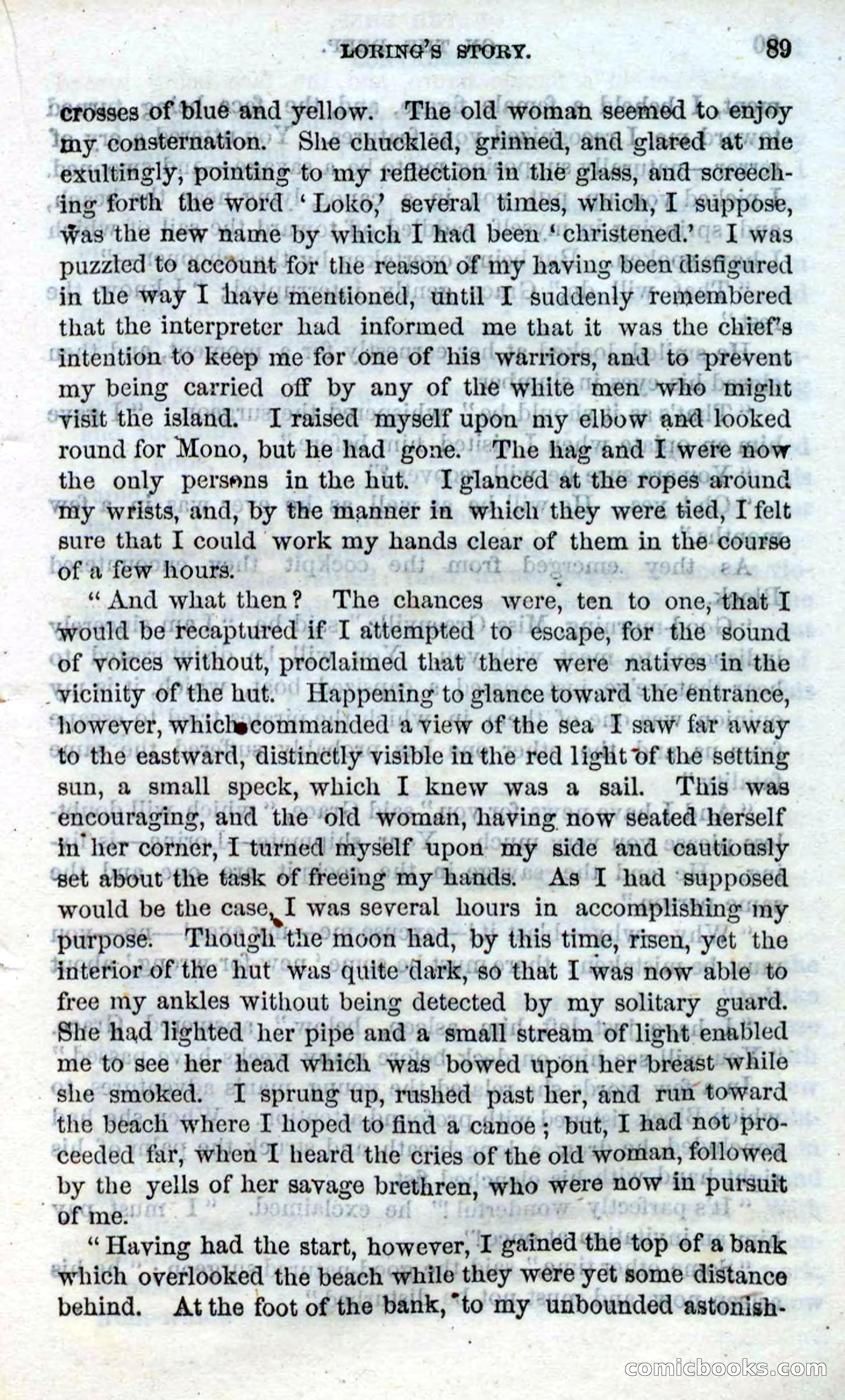 Beadle's Dime Novels No. 87: On the Deep — page 87 of 116