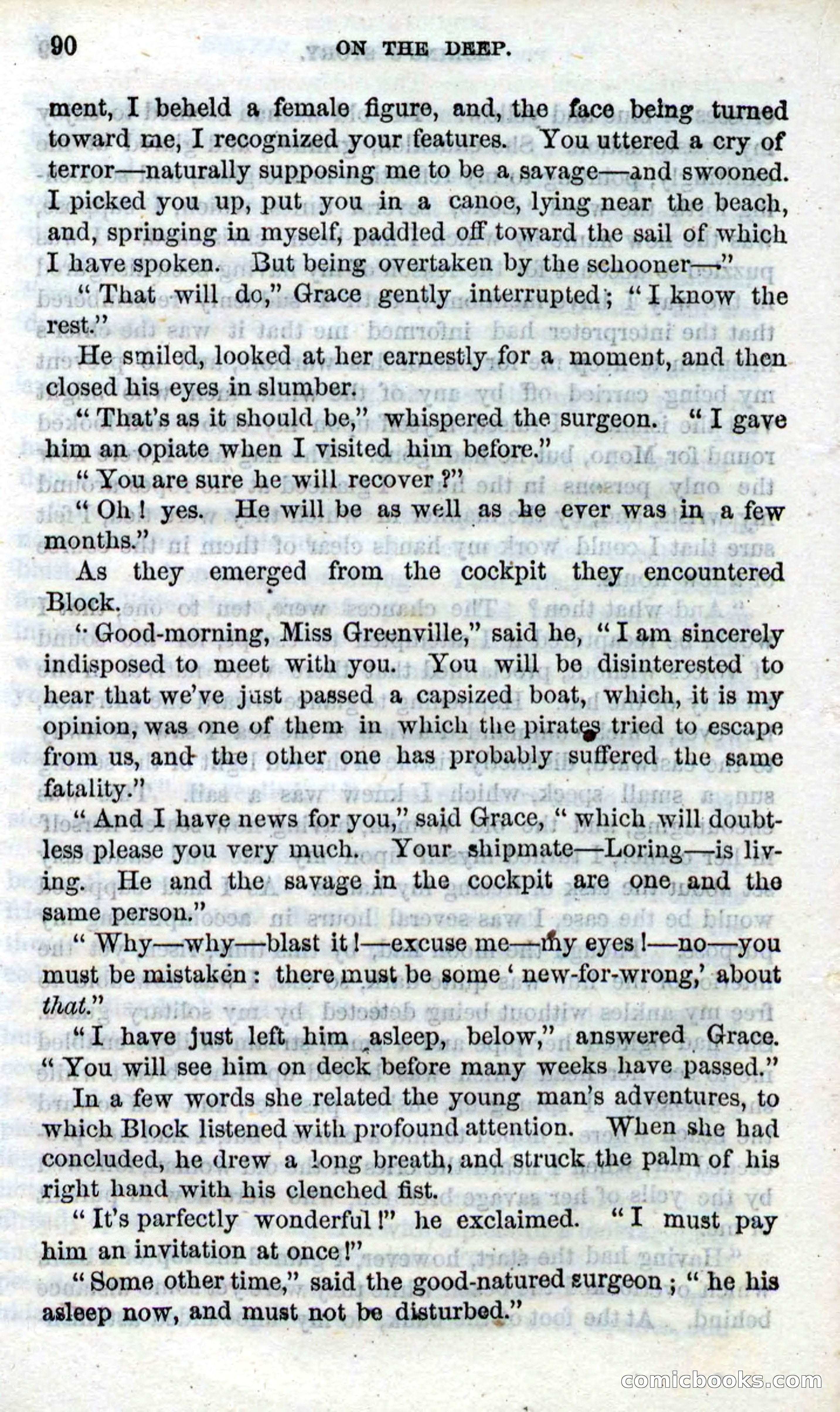 Beadle's Dime Novels No. 87: On the Deep — page 88 of 116