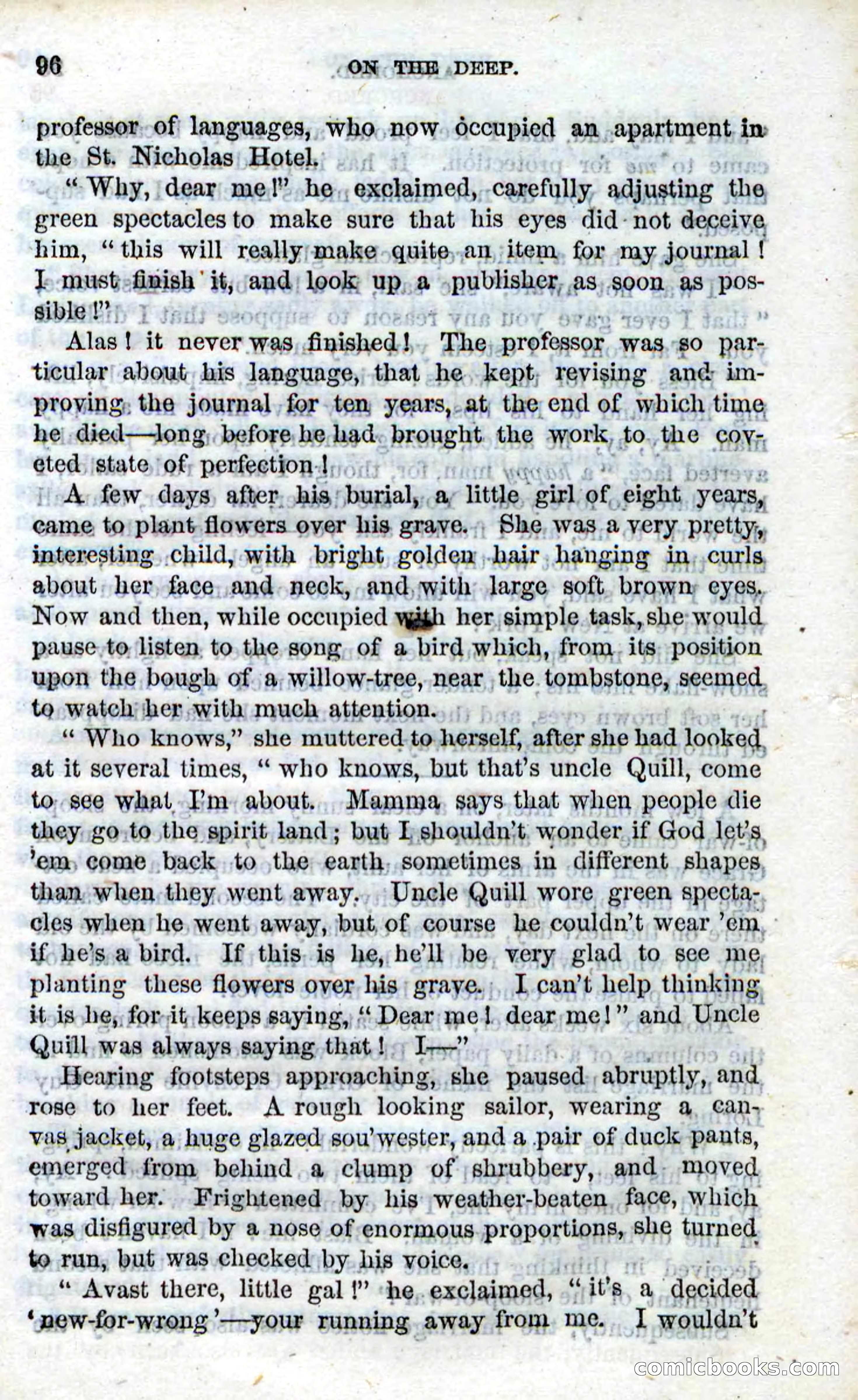 Beadle's Dime Novels No. 87: On the Deep — page 94 of 116