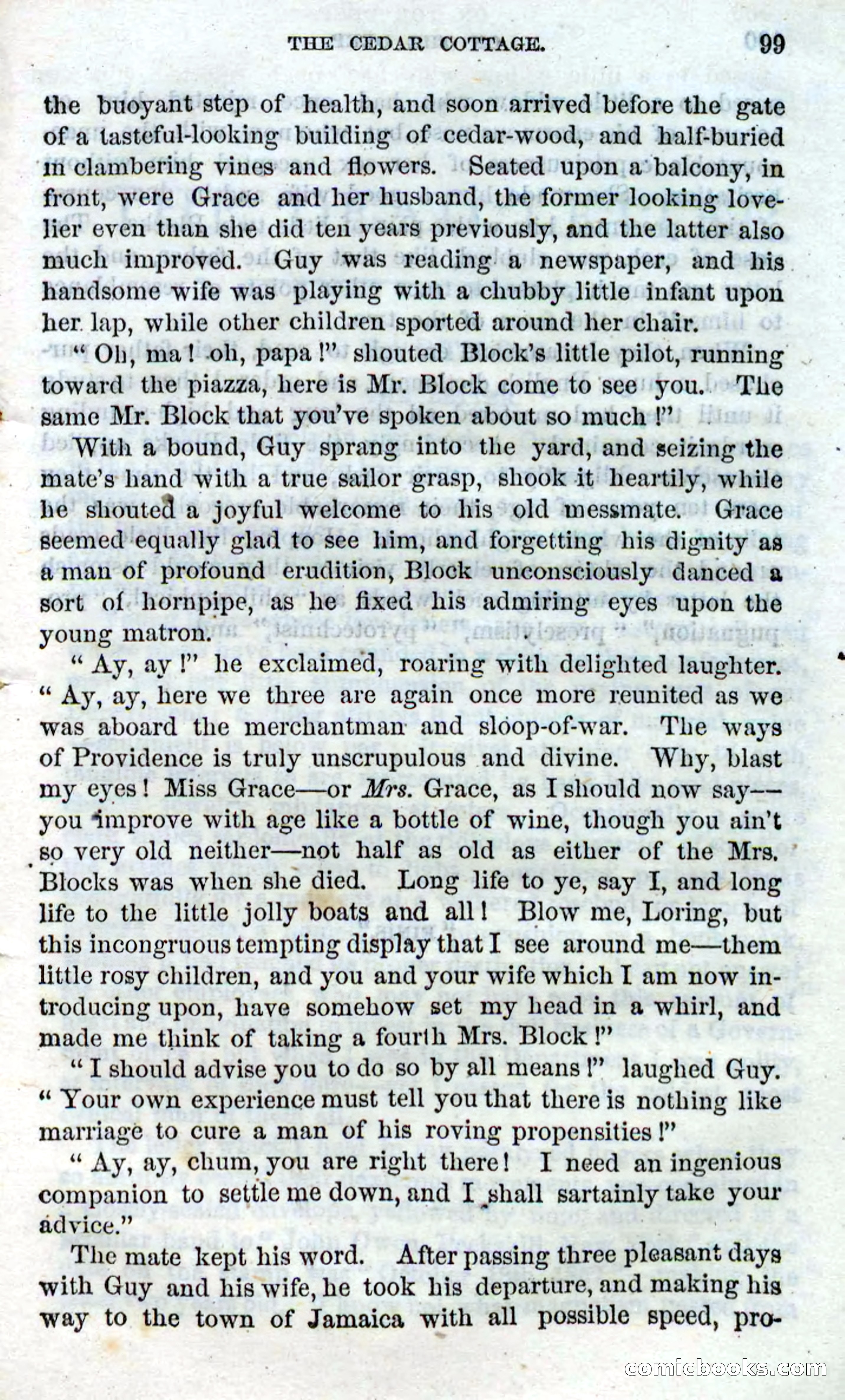 Beadle's Dime Novels No. 87: On the Deep — page 97 of 116