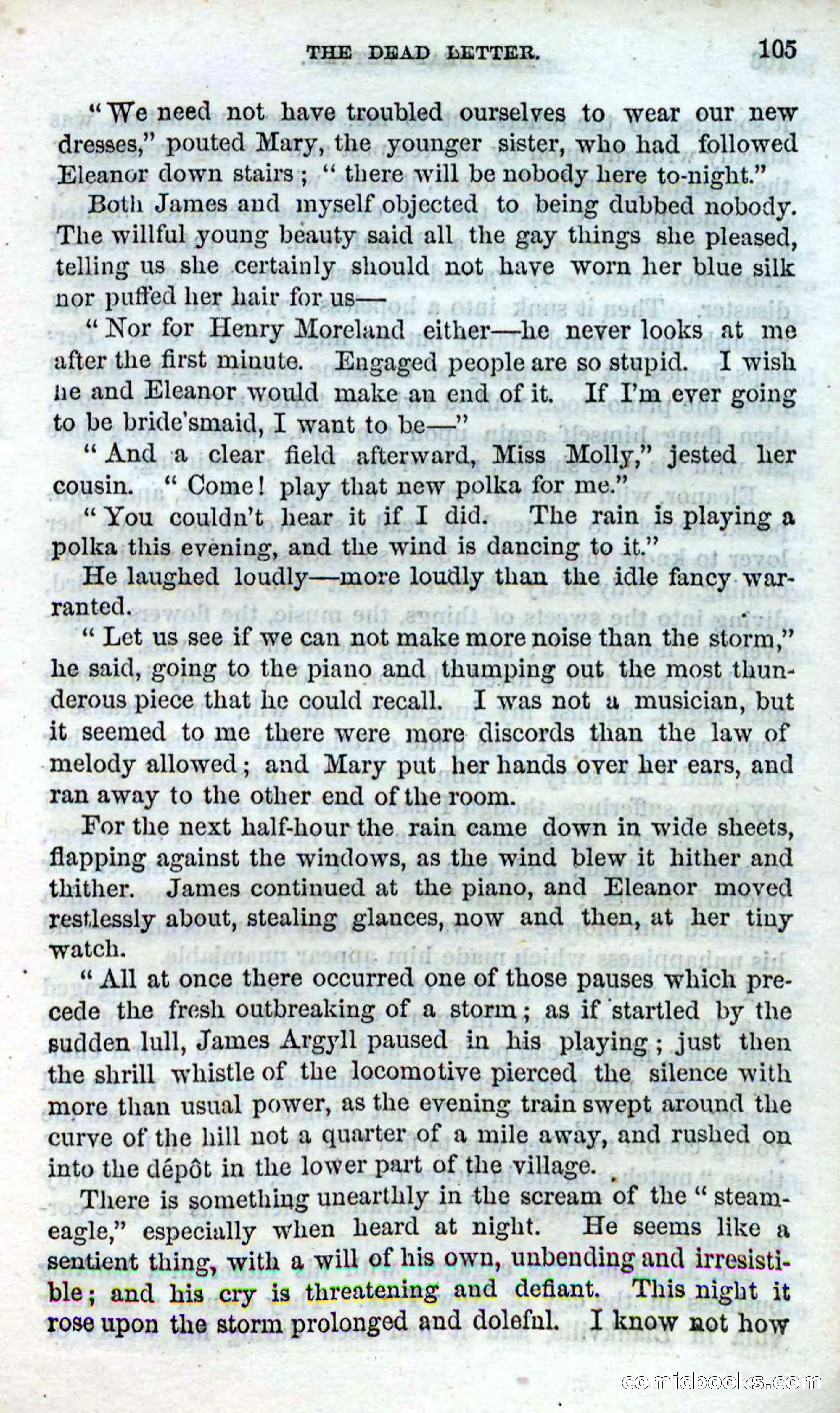 Beadle's Dime Novels No. 87: On the Deep — page 103 of 116