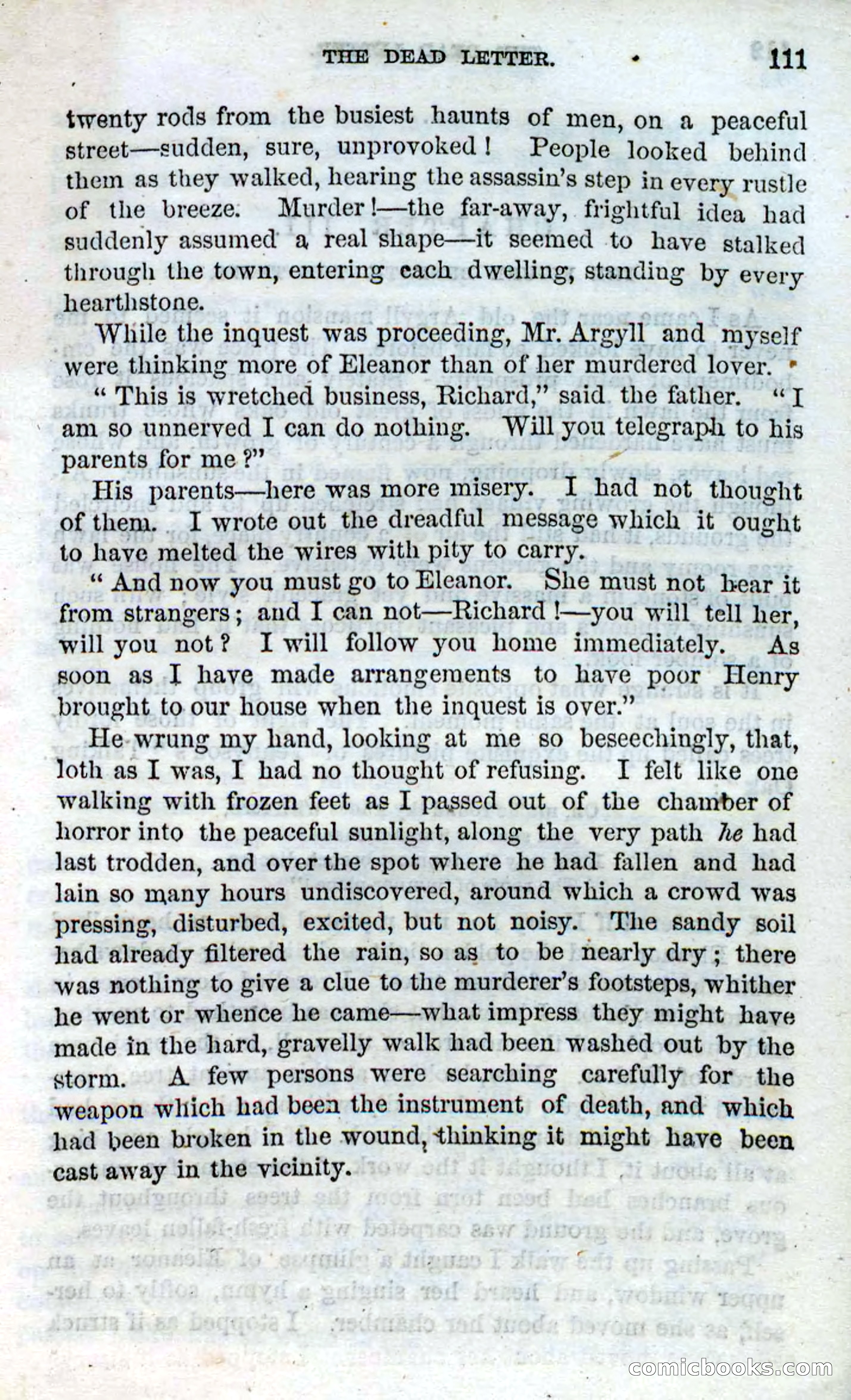 Beadle's Dime Novels No. 87: On the Deep — page 109 of 116
