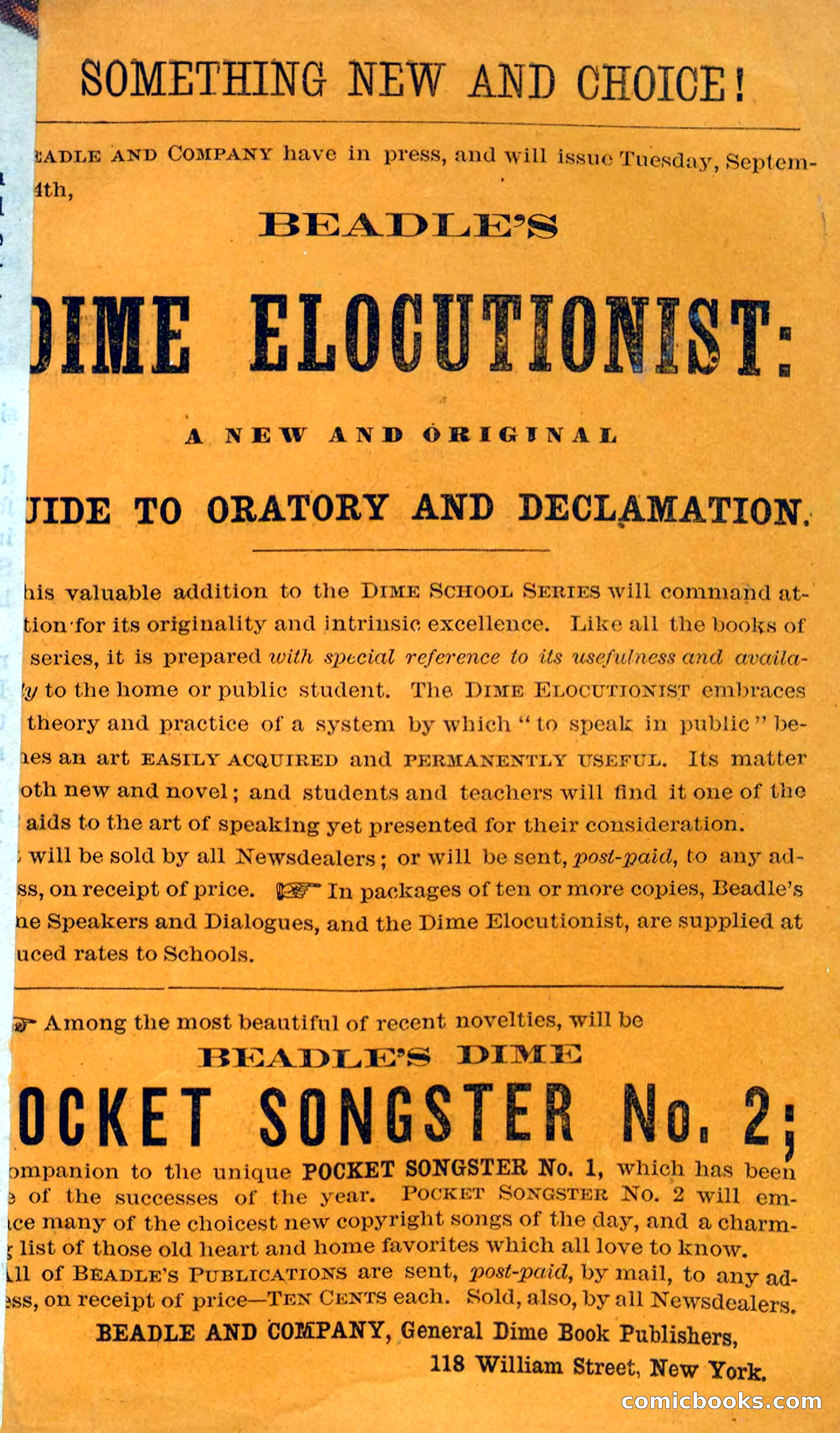 Beadle's Dime Novels No. 87: On the Deep — page 115 of 116