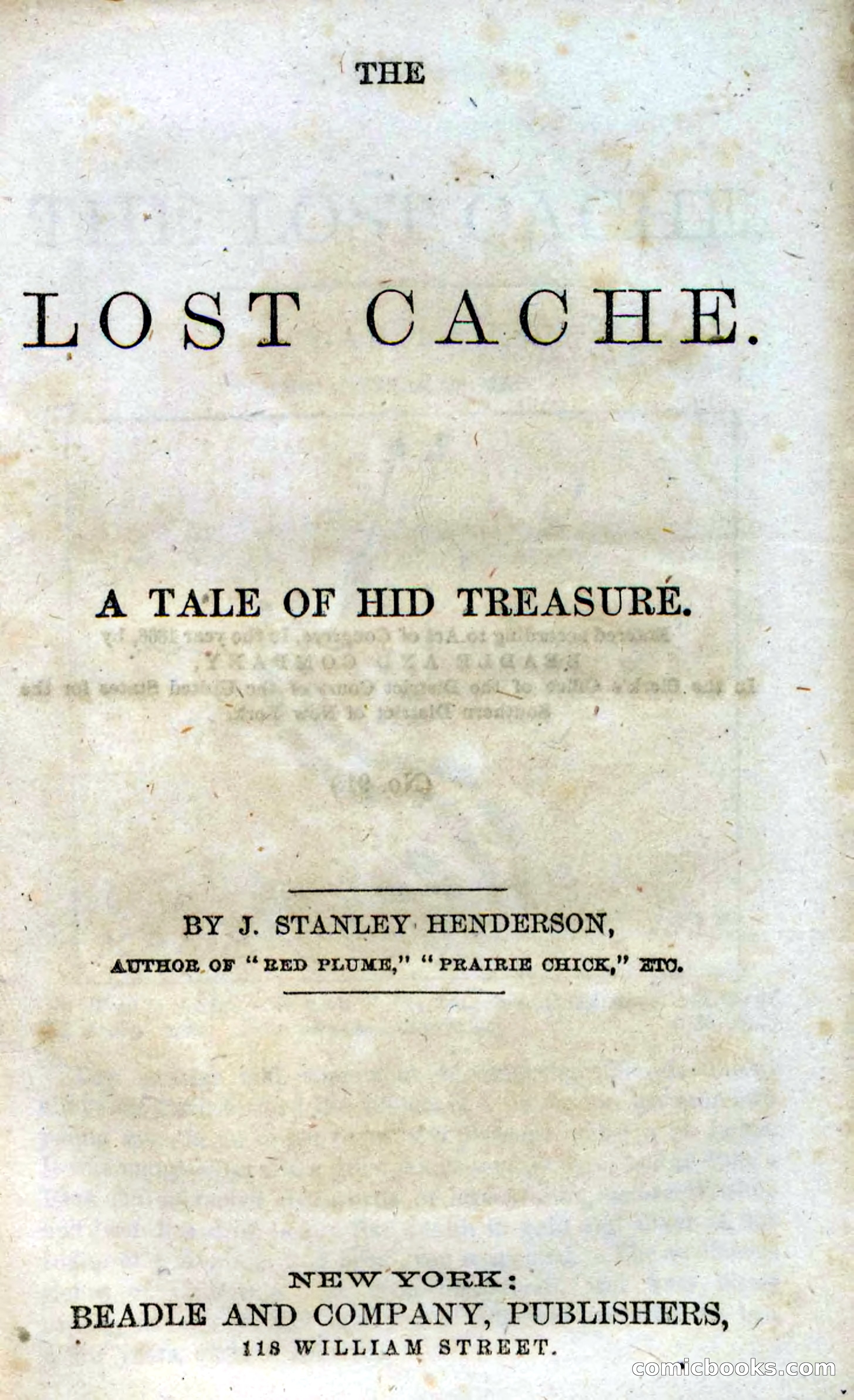 Beadle's Dime Novels, No. 91: The Lost Cache — page 5 of 100